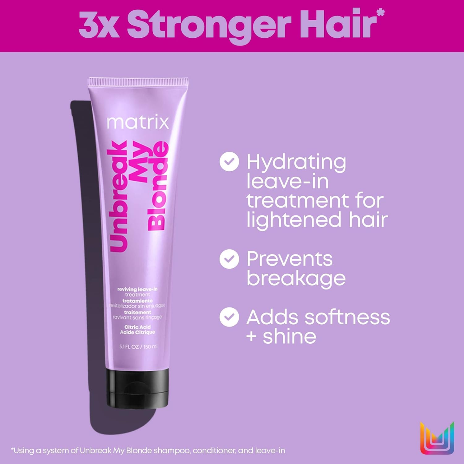 Matrix Unbreak My Blonde Reviving Leave-In Treatment (Hair cream for colored hair)