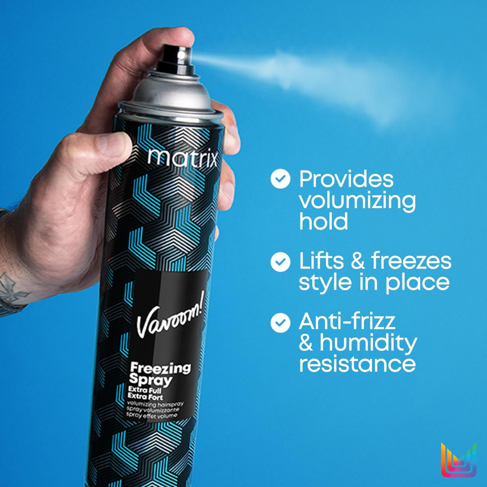 Matrix Vavoom Freezing Spray Extra Full (High-hold volumizing hairspray)