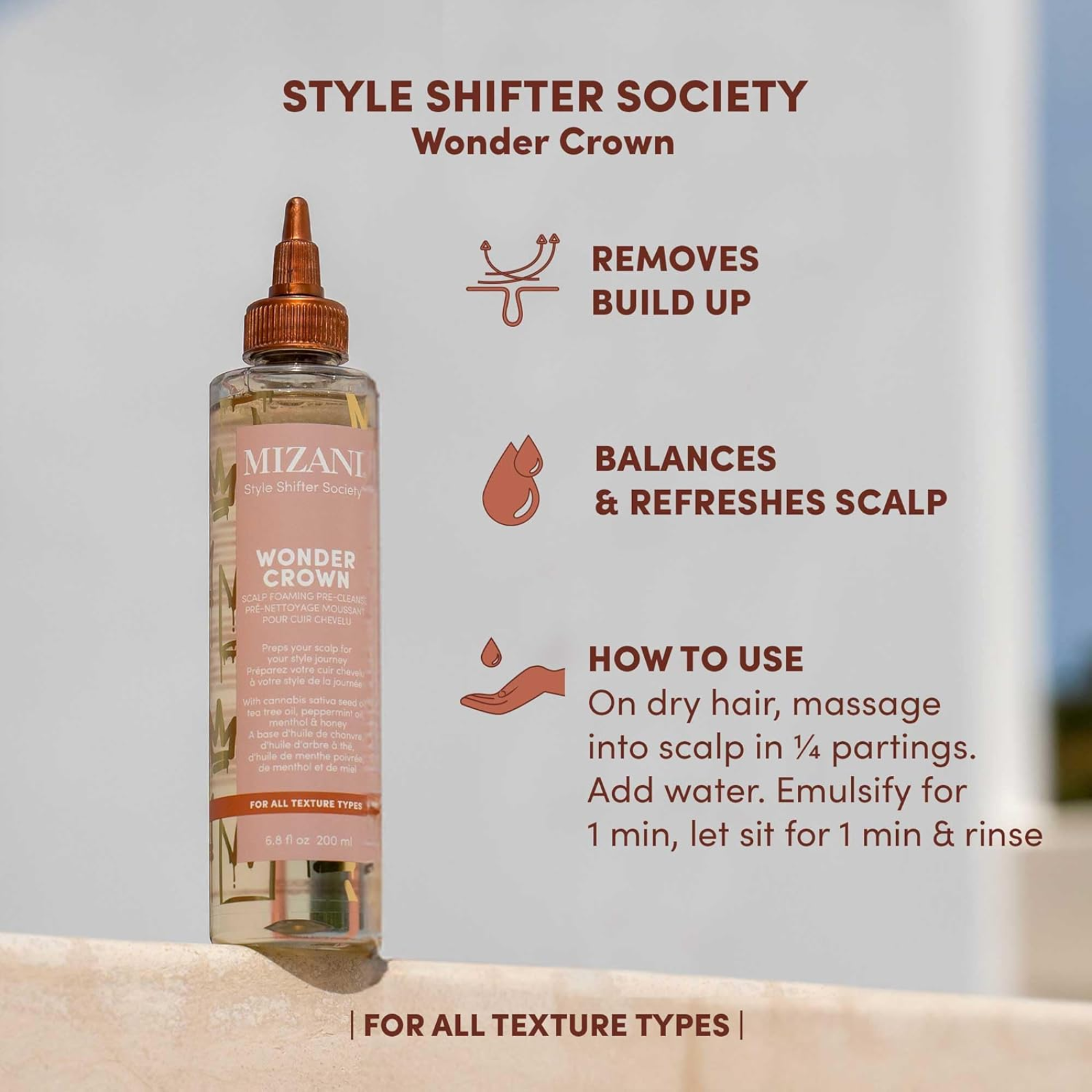 Mizani Wonder Crown Scalp Foaming Pre-Cleanse (Scalp foaming pre-cleanser)