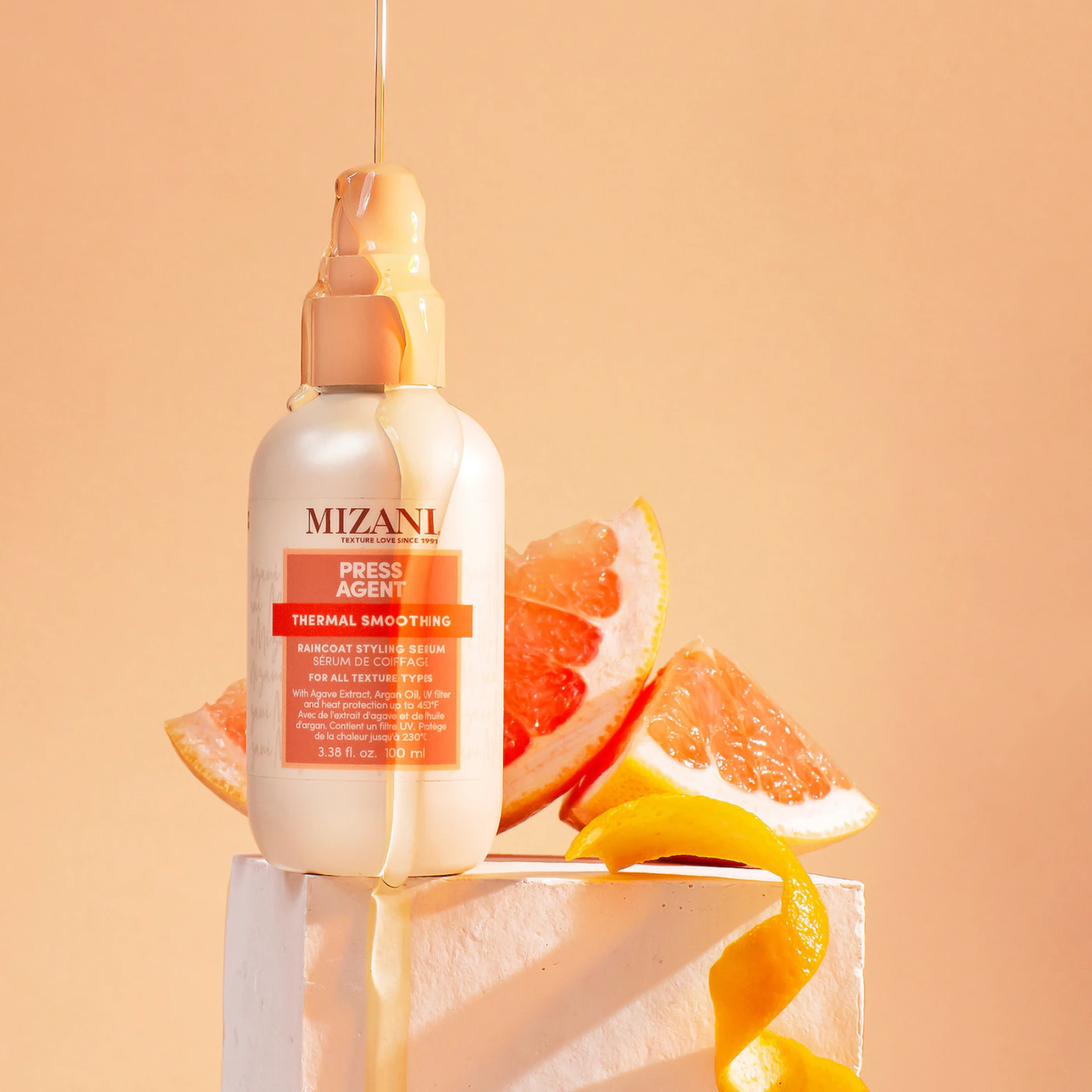 Mizani Press Agent Thermal Smoothing Raincoat Styling Serum (Thermal smoothing styling serum)