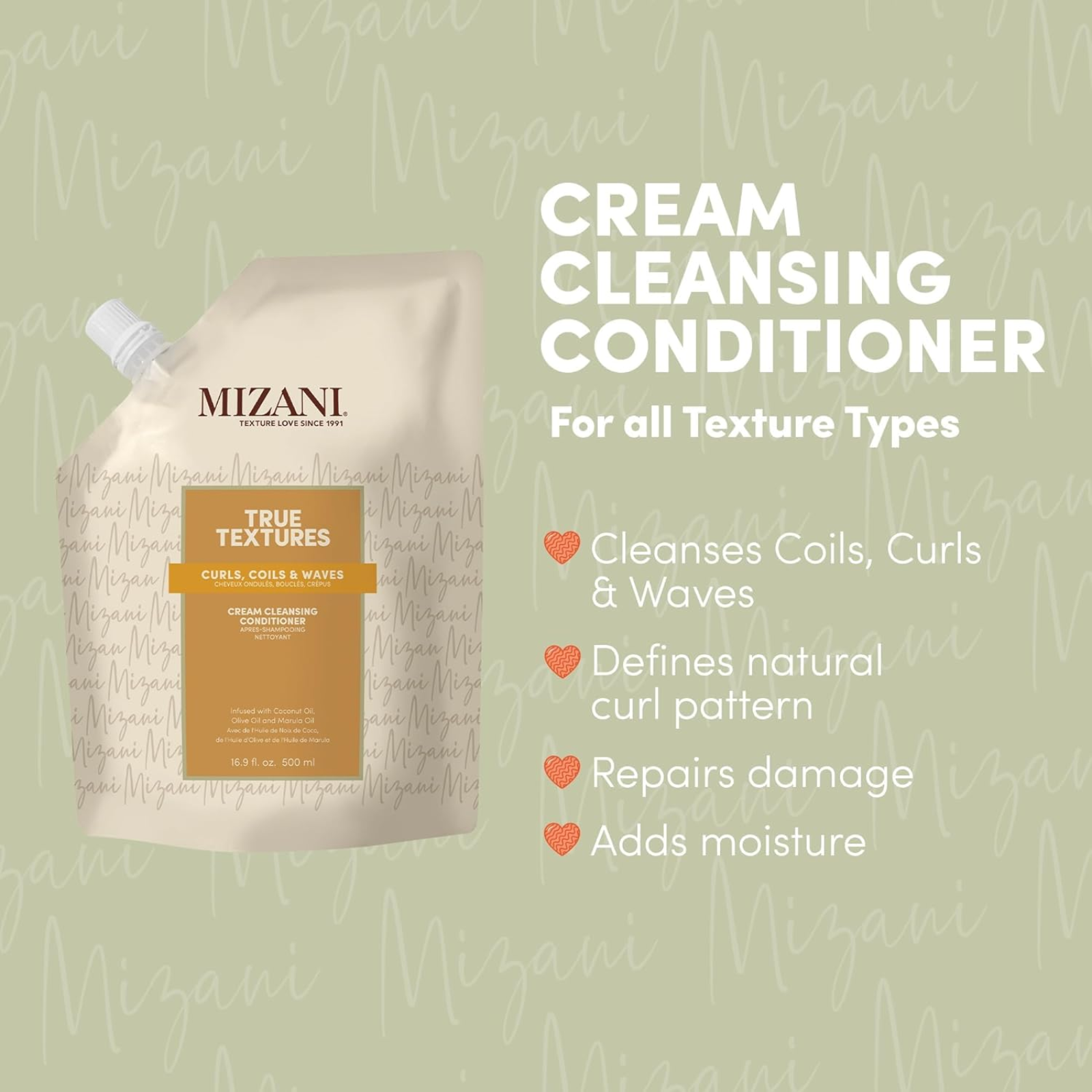 Mizani True Textures Cream Cleansing Conditioner (One step shampoo-and-conditioner in one)