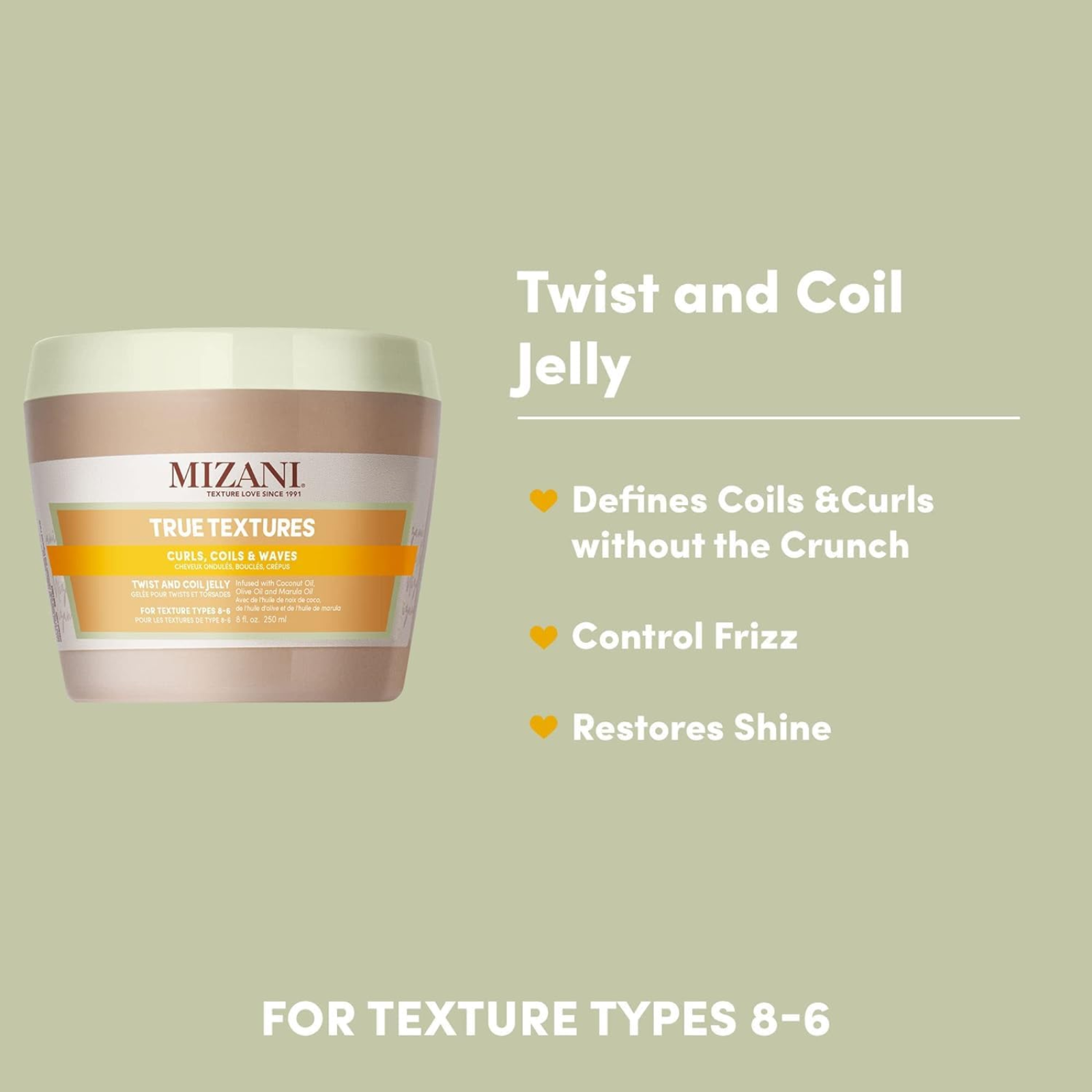 Mizani True Textures Twist and Coil Jelly (Curl-activating jelly)