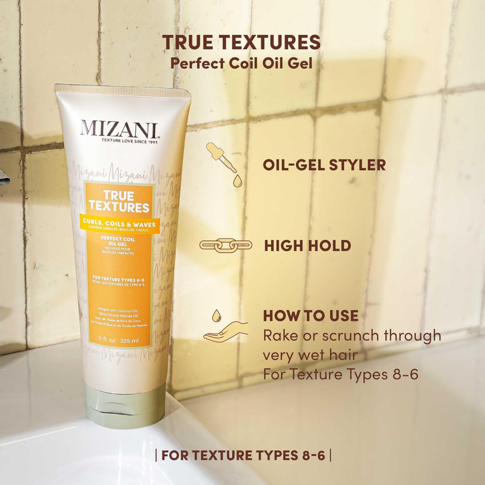 Mizani True Textures® Perfect Coil Oil Gel (Defining oil-gel for curly hair)