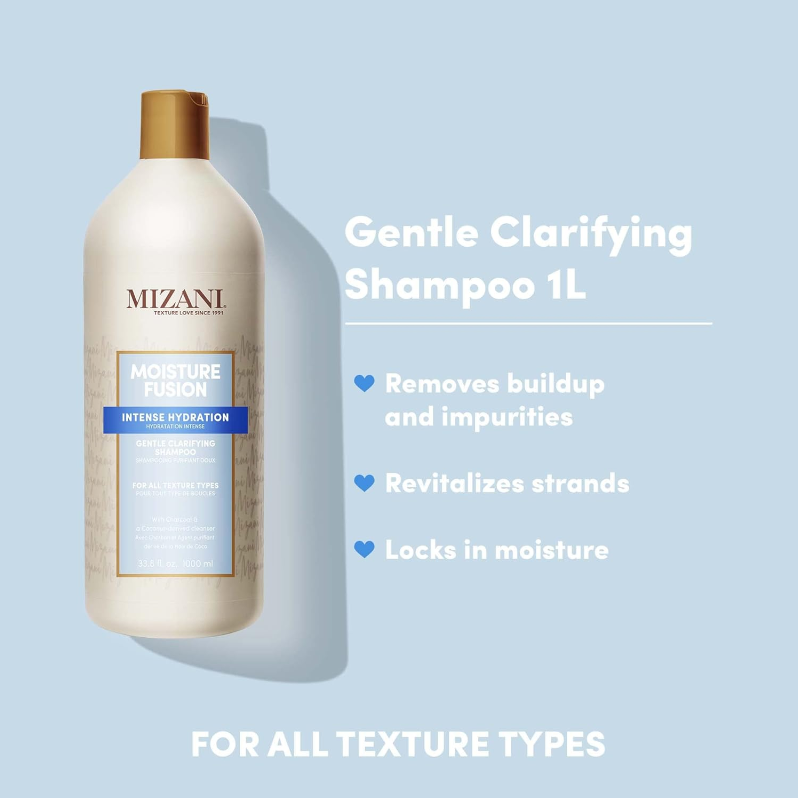 Mizani Moisture Fusion Intense Hydration Shampoo (Gentle clarifying shampoo)