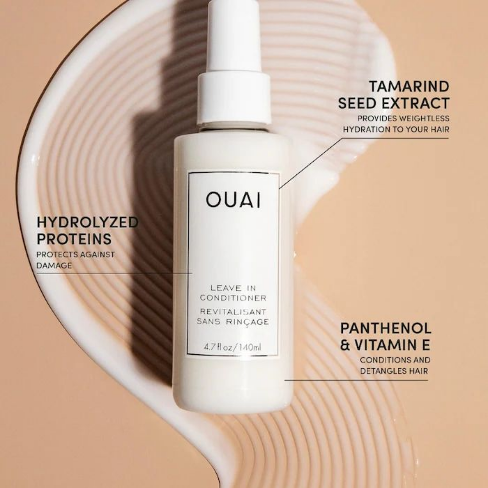 OUAI Leave-In Conditioner (Anti-frizz leave-in conditioner)