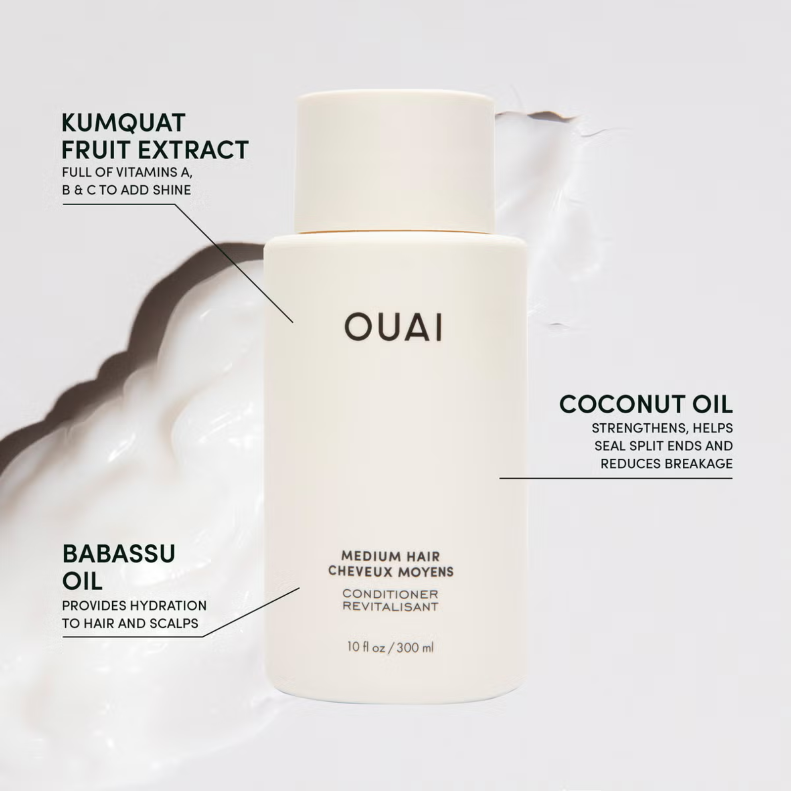 OUAI Medium Hair Conditioner (Strengthening conditioner)