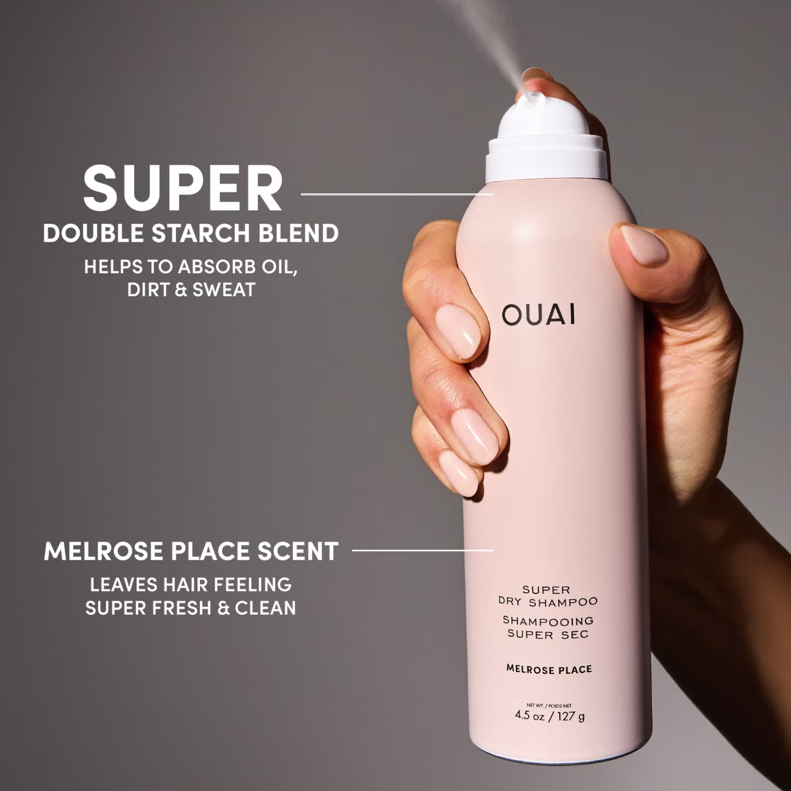 OUAI Melrose Place Super Dry Shampoo (Volumizing dry shampoo)