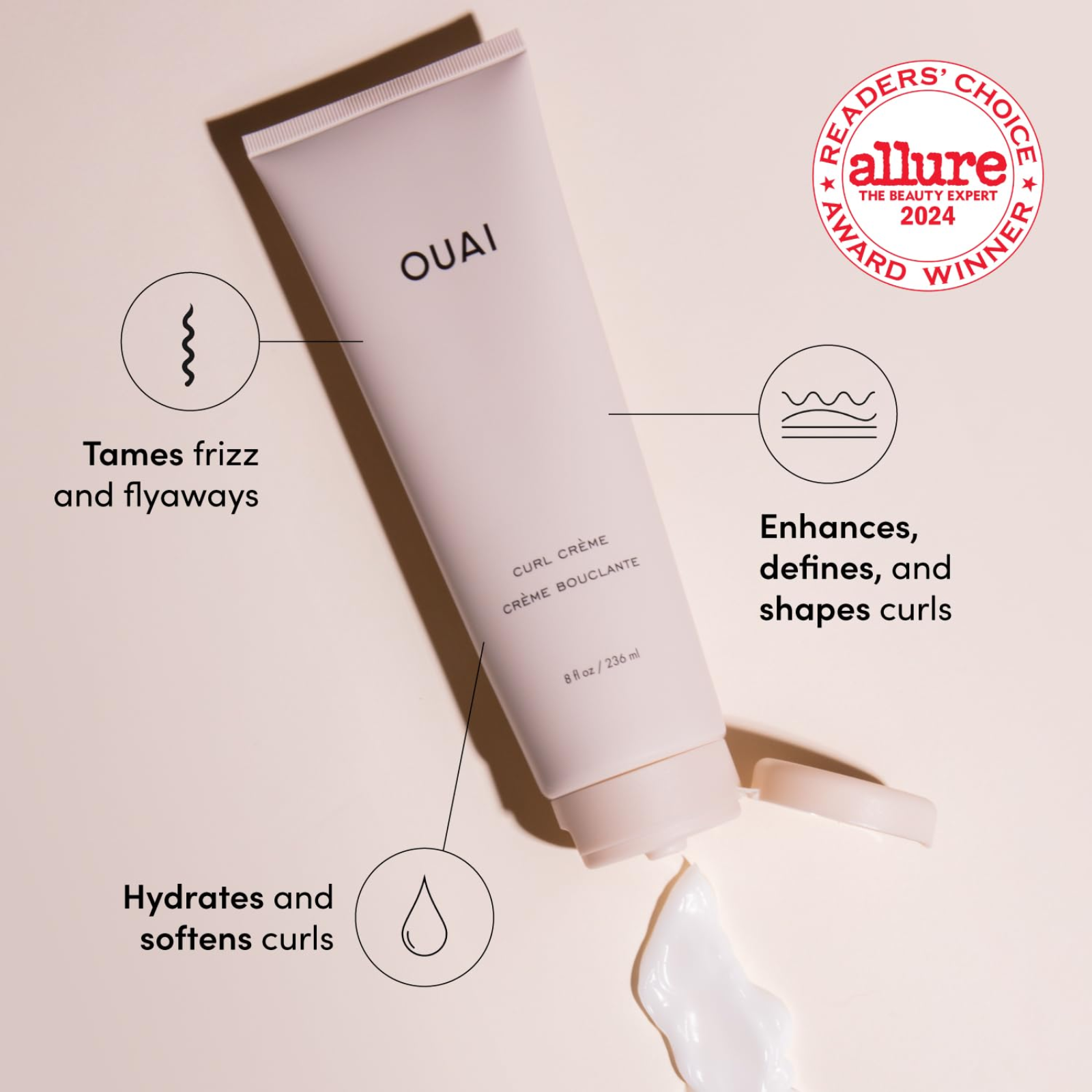 OUAI Curl Crème (Silicone-free styling cream)