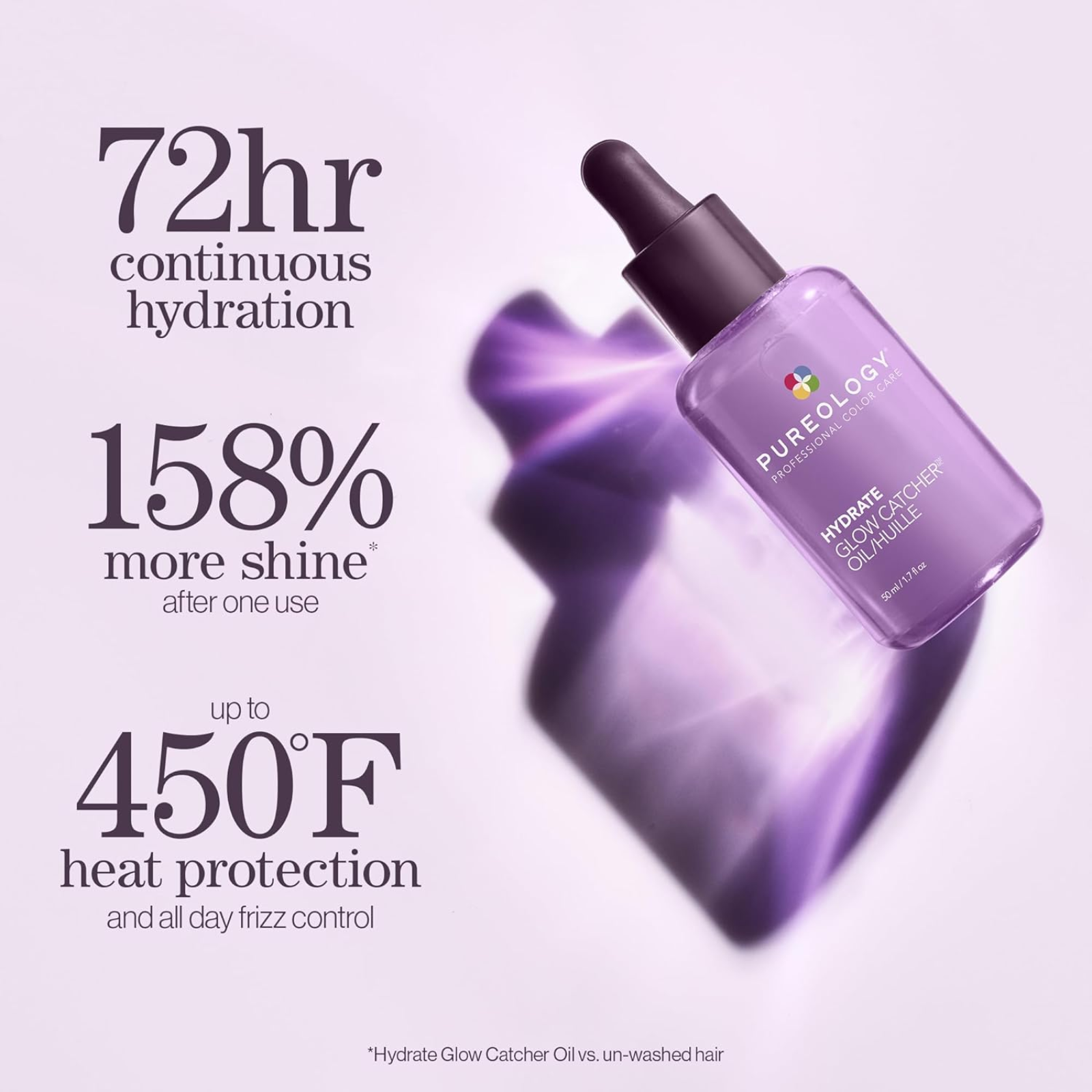 Pureology Hydrate Glow Catcher Oil (Radiance-boosting leave-in hair oil)