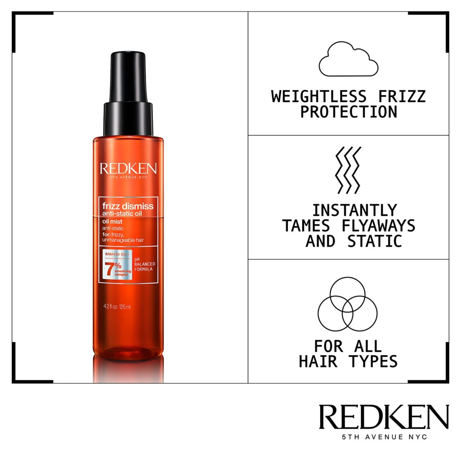 Redken Frizz Dismiss Anti-Static Oil (Anti-frizz hair oil)