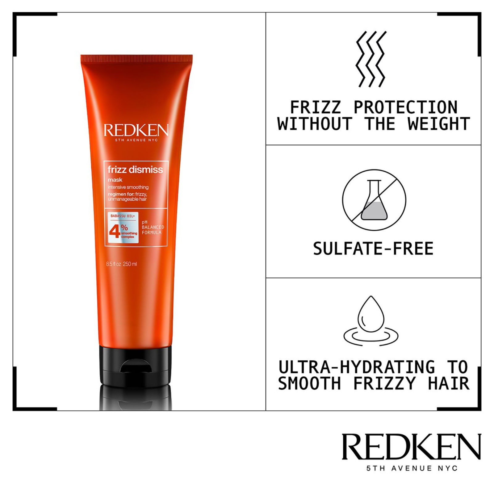 Redken Frizz Dismiss Anti Frizz Mask (Intense smoothing treatment)