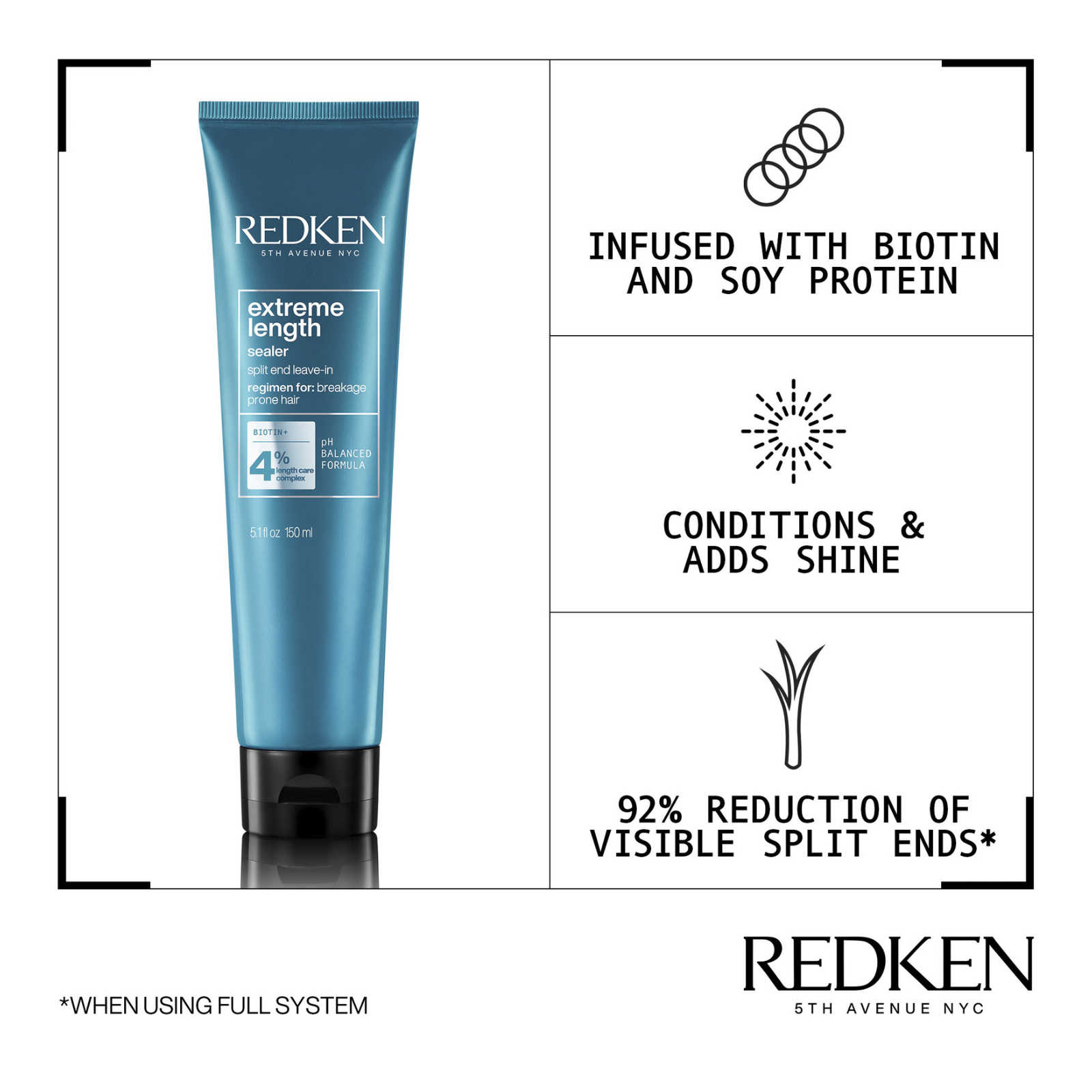 Redken Extreme Length Leave-In Conditioner (Leave-in conditioner for hair growth)