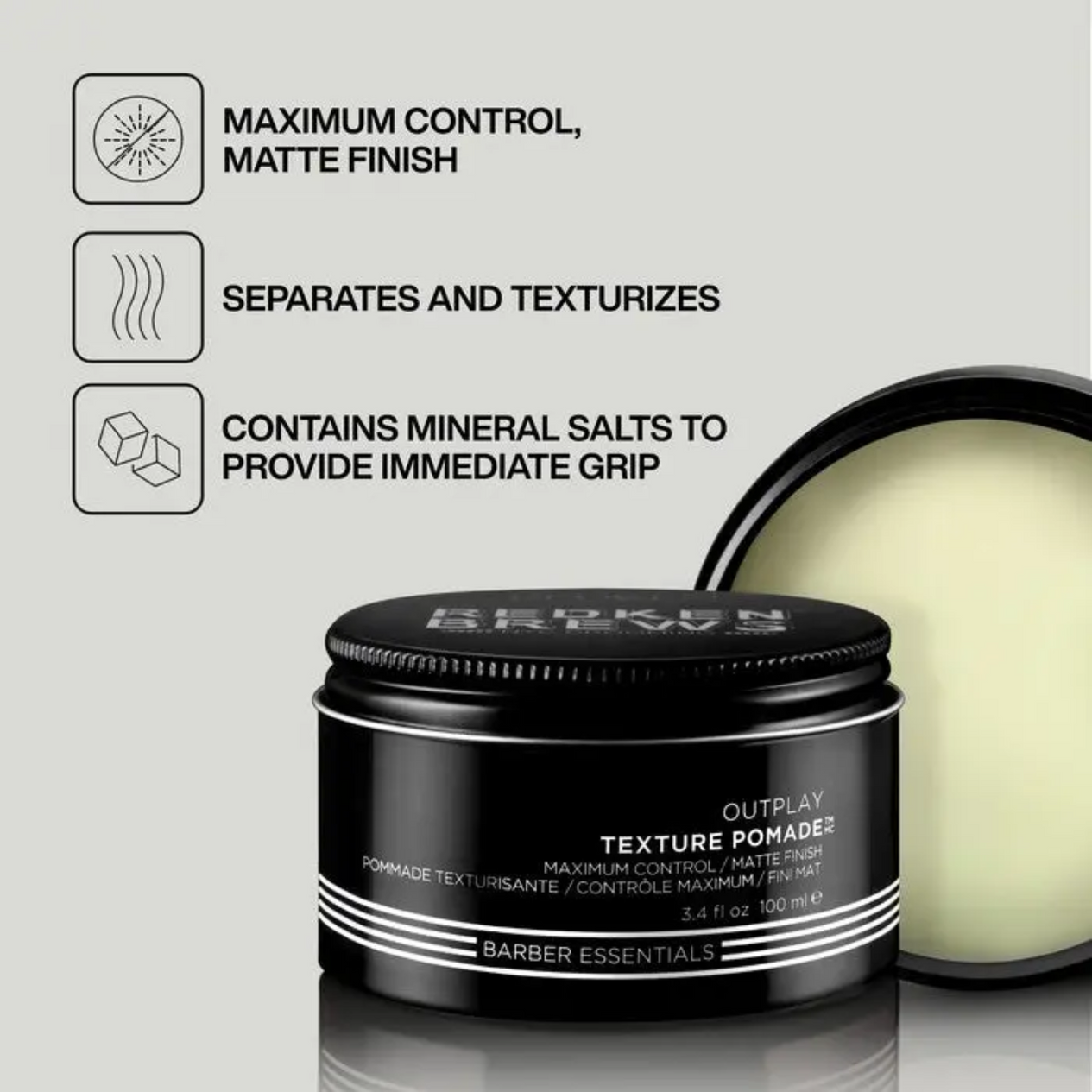 Redken Brews Outplay Texture Pomade (Matte finish texture pomade)