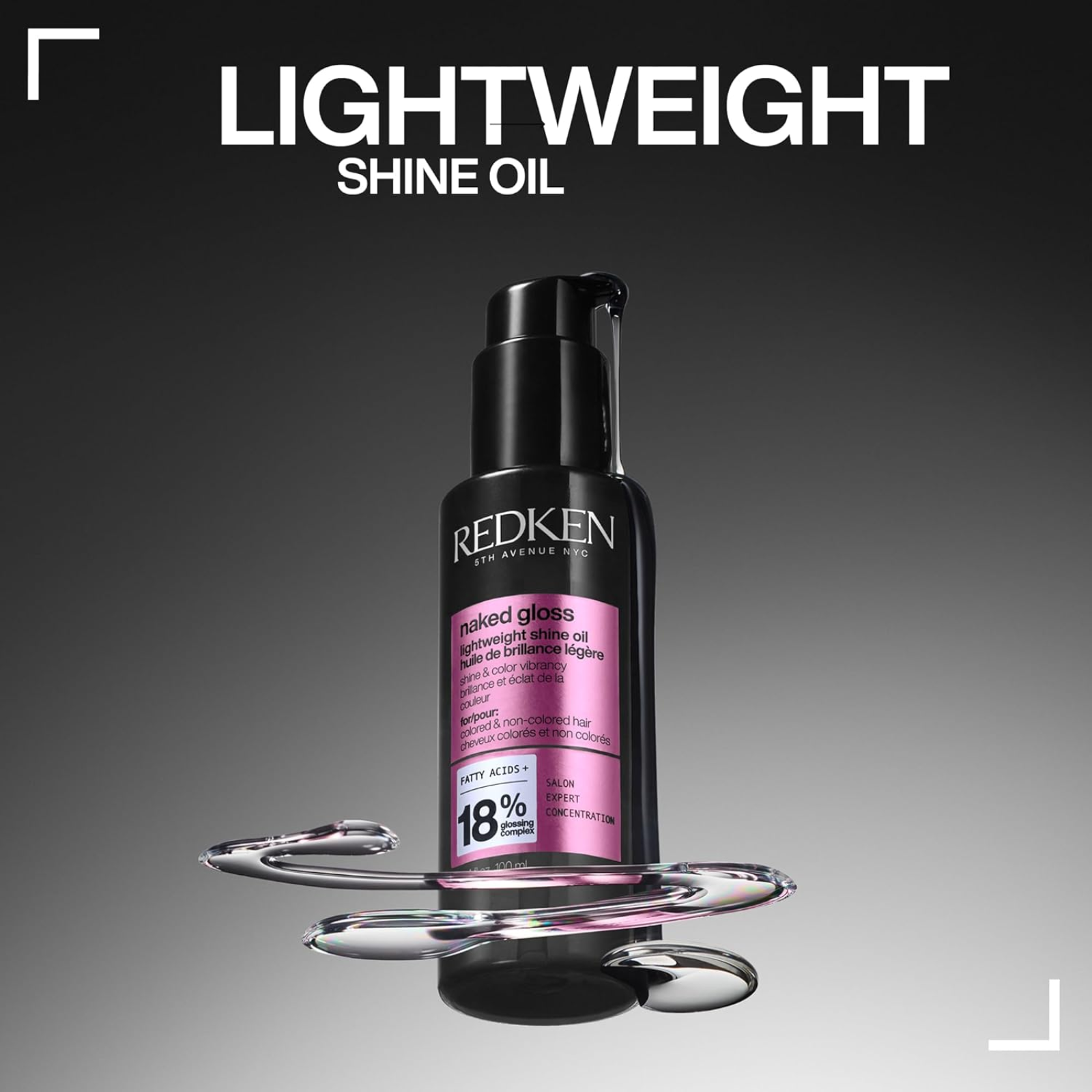 Redken Naked Gloss Lightweight Shine Oil (Instant mirror-like shine and silkiness)