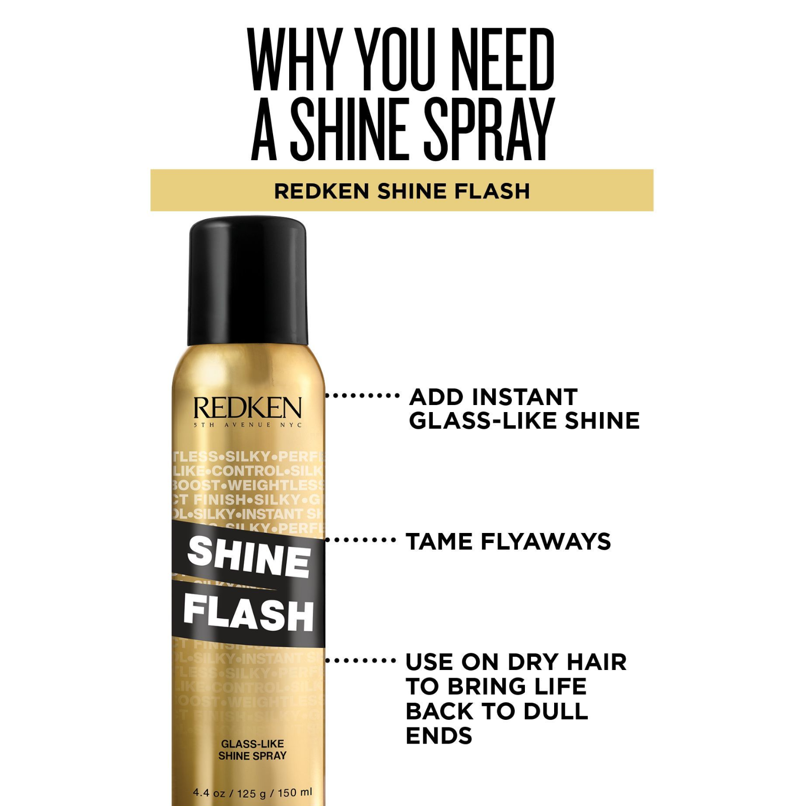 Redken Shine Flash Shine Spray (Lightweight finishing spray)