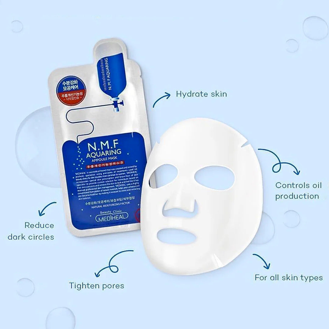 Ampoule mask with Hyaluronic acid (Mediheal N.M.F Aquaring Ampoule Mask)