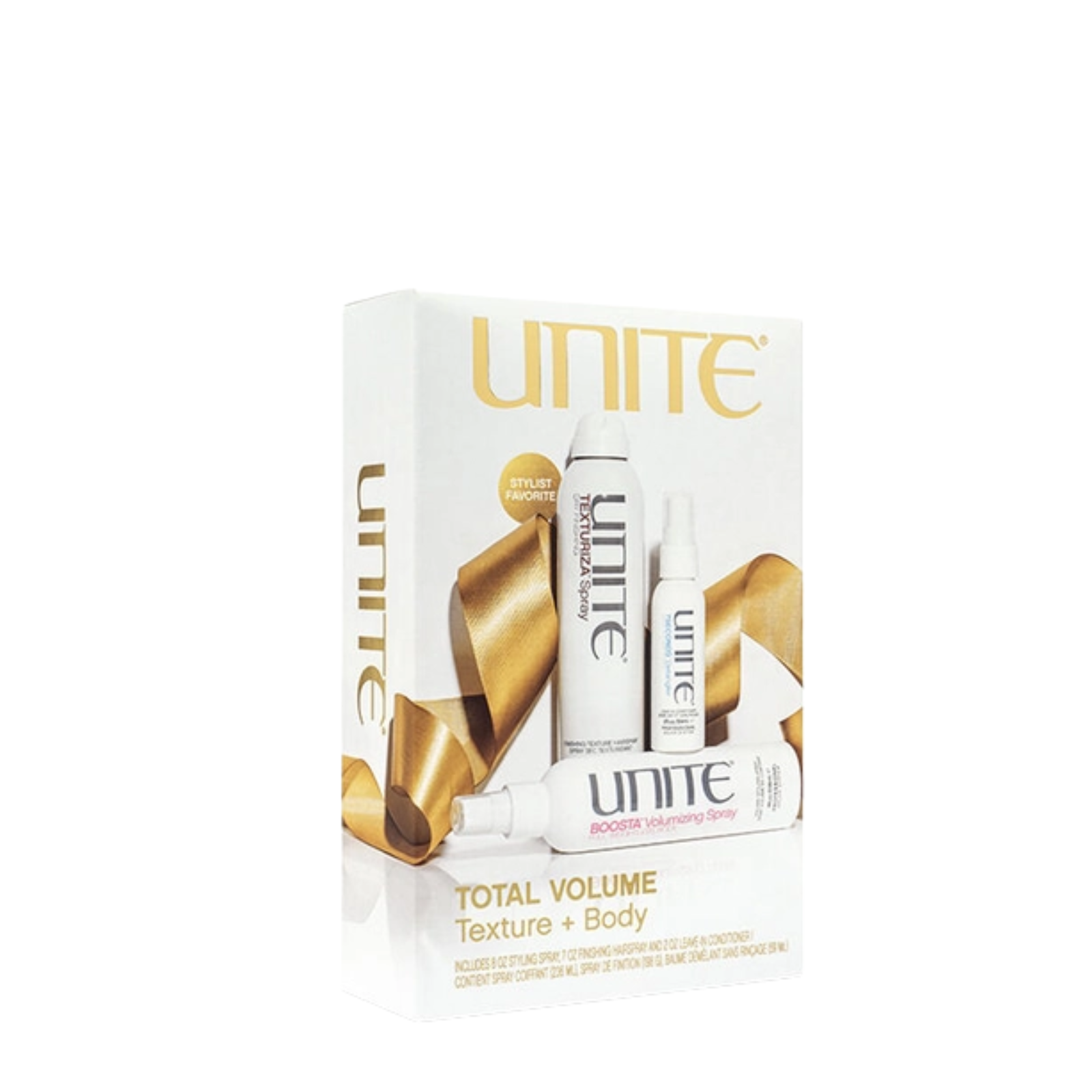 UNITE Hair TOTAL VOLUME: Texture + Body Set (3in1 full-volume styling kit)