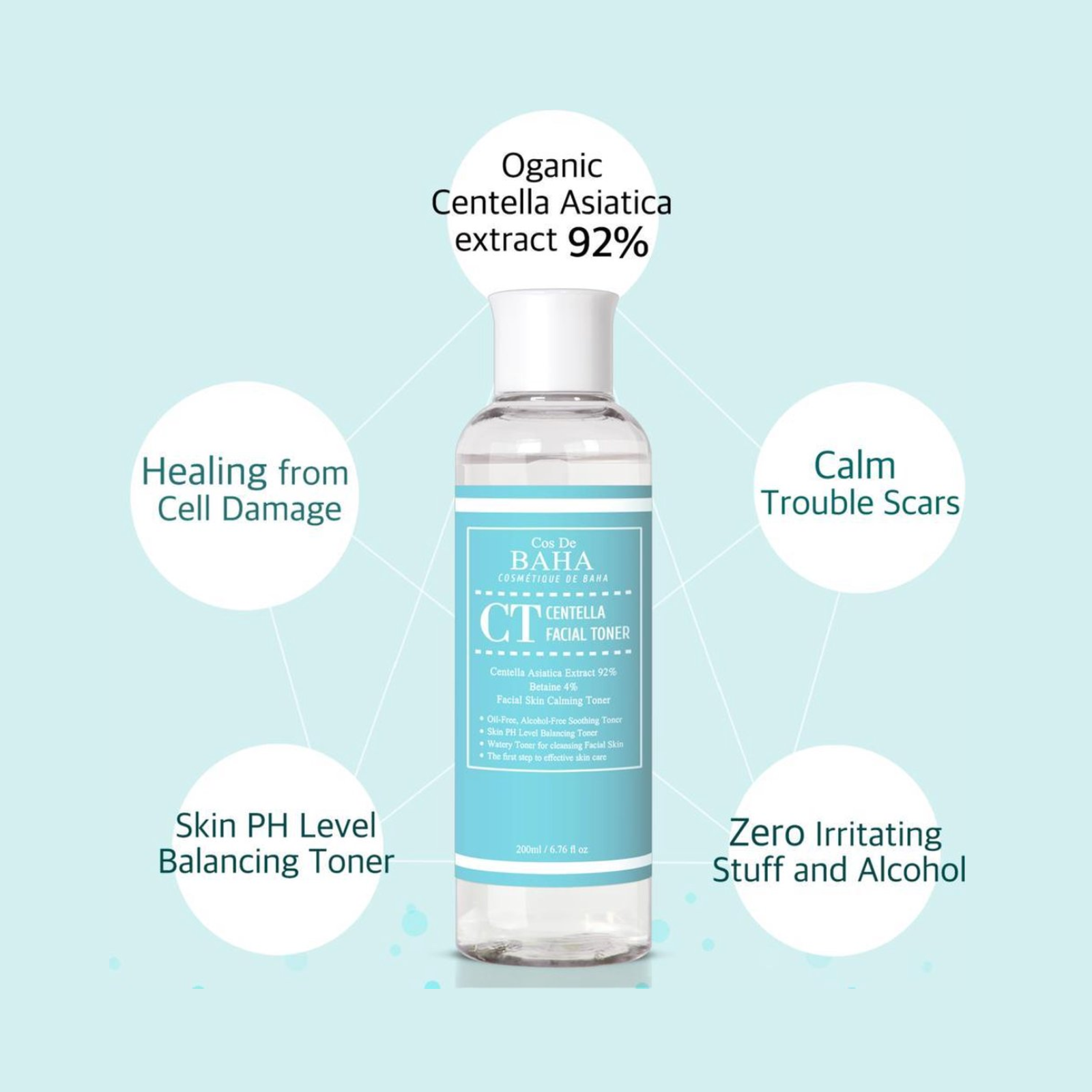 Cos De Baha Centella Facial Toner (Toner with Centella extract)