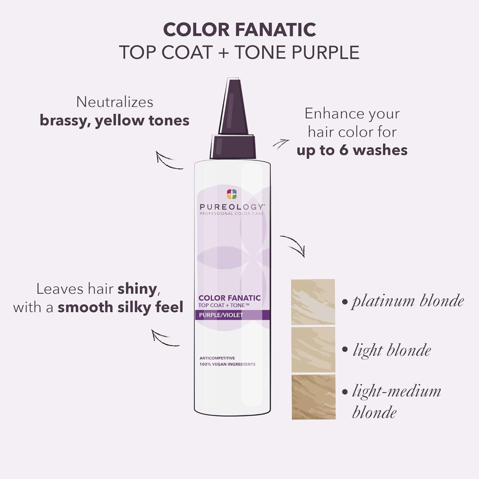 Pureology Color Fanatic Top Coat + Tone Purple (Toning gloss treatment)