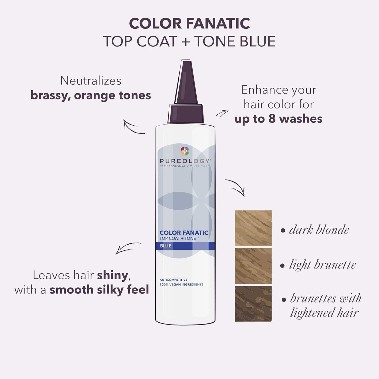 Pureology Color Fanatic Top Coat + Tone Blue (Toning gloss treatment)