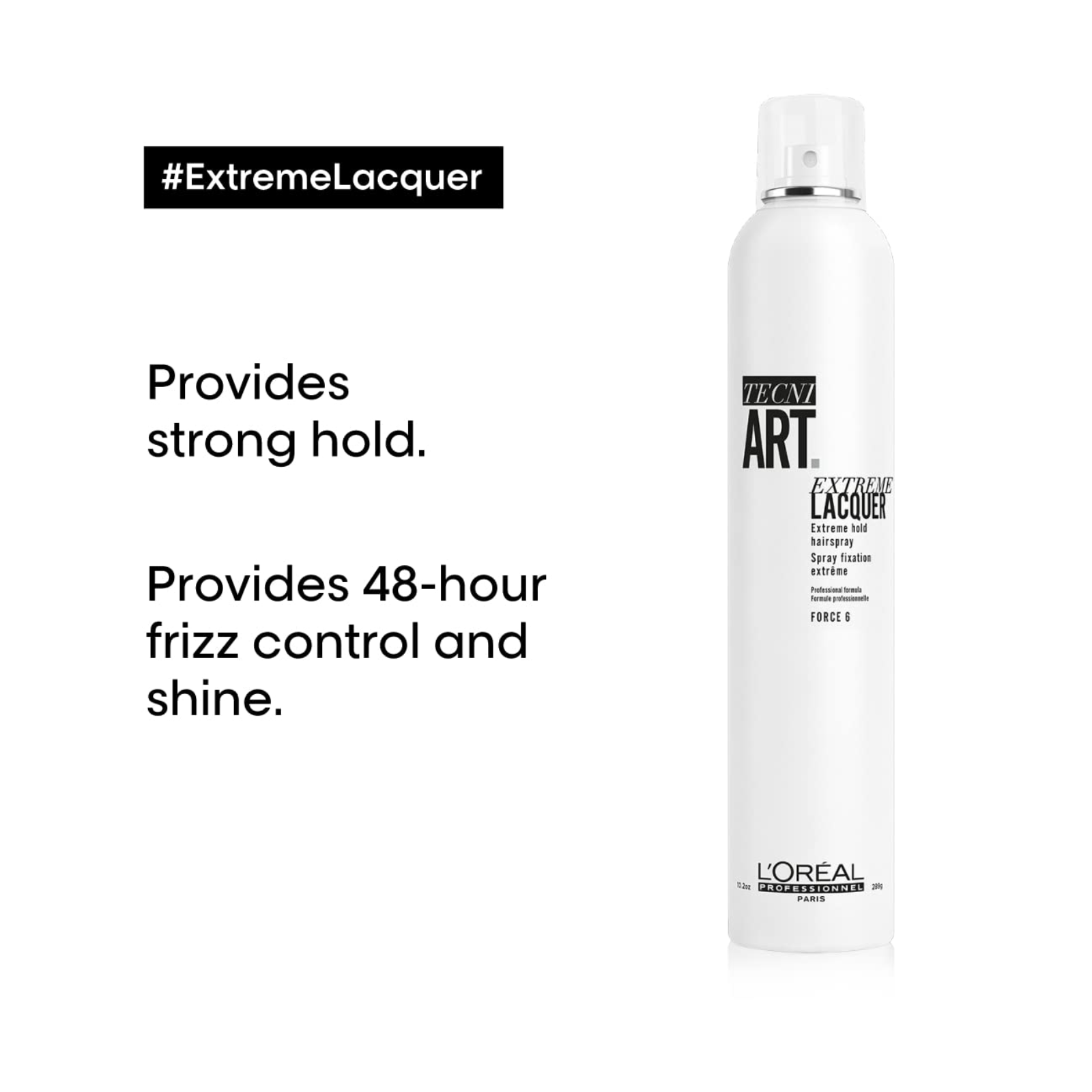 L'Oréal Professionnel Extreme Lacquer Extra Strong Hold Hairspray (Extreme hold anti-frizz fixing spray)