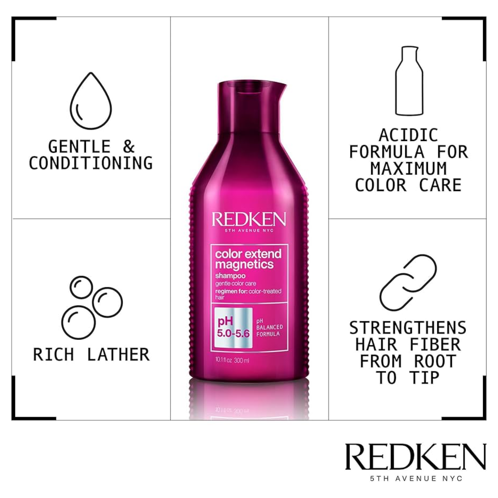 Redken Color Extend Magnetics Shampoo (Shampoo for color-treated hair)