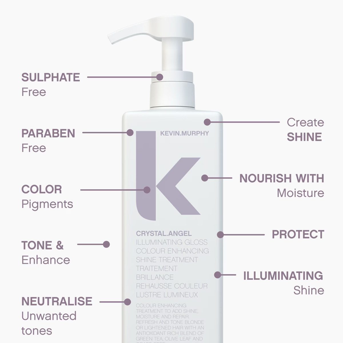 KEVIN.MURPHY CRYSTAL.ANGEL (Illuminating gloss color enhancing shine treatment)