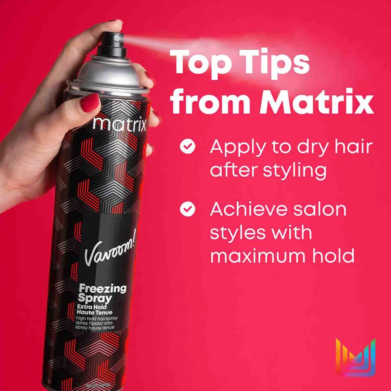 Matrix Vavoom Freezing Spray Extra Hold (Anti-frizz hairspray)