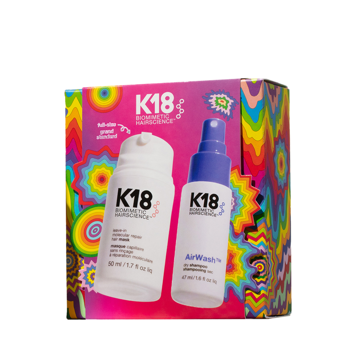 K18 Biomimetic HairScience AirWash/Mask Kit (2in1 repair & refresh set)
