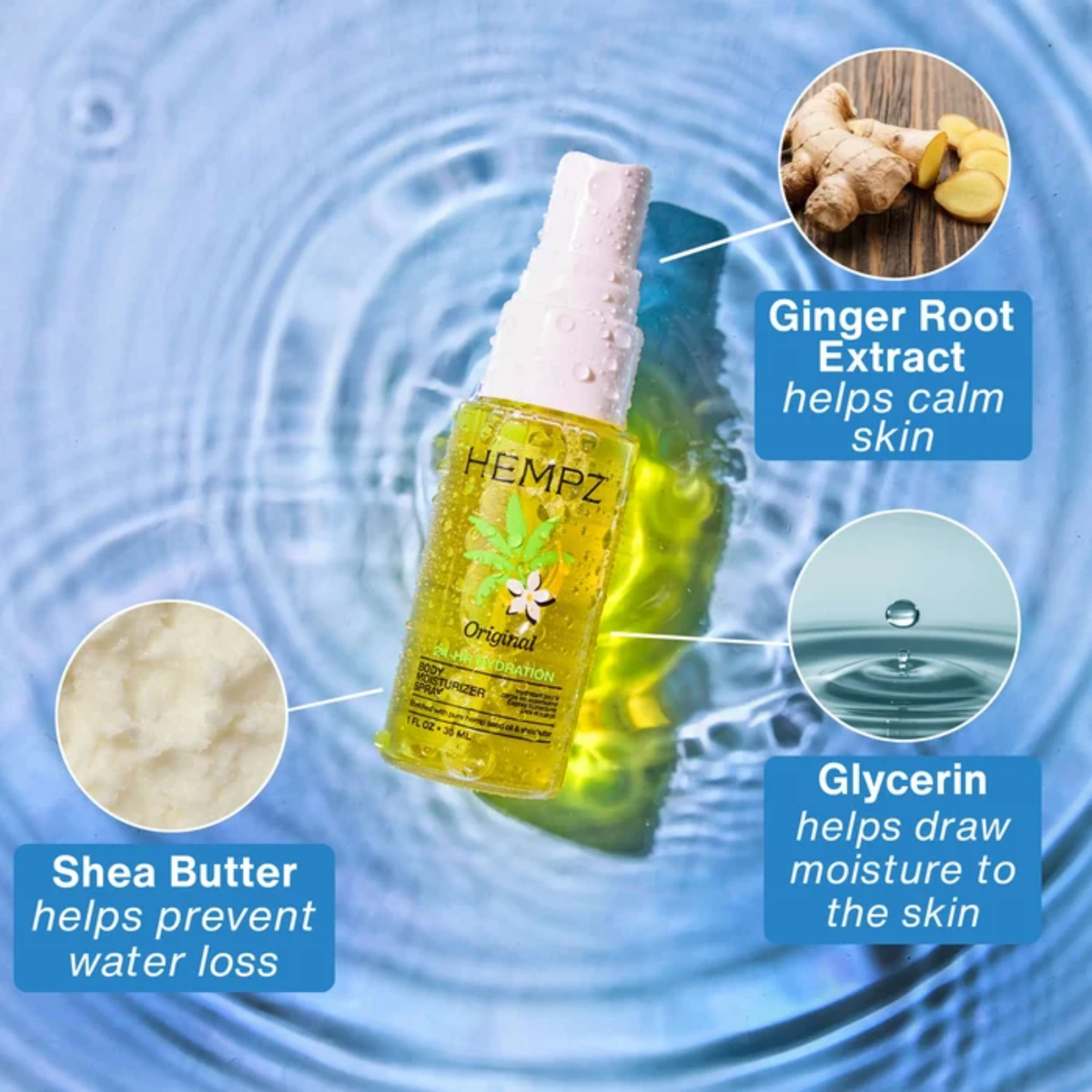 Hempz The Original Power Trio (3in1 holiday body care & lip balm set)