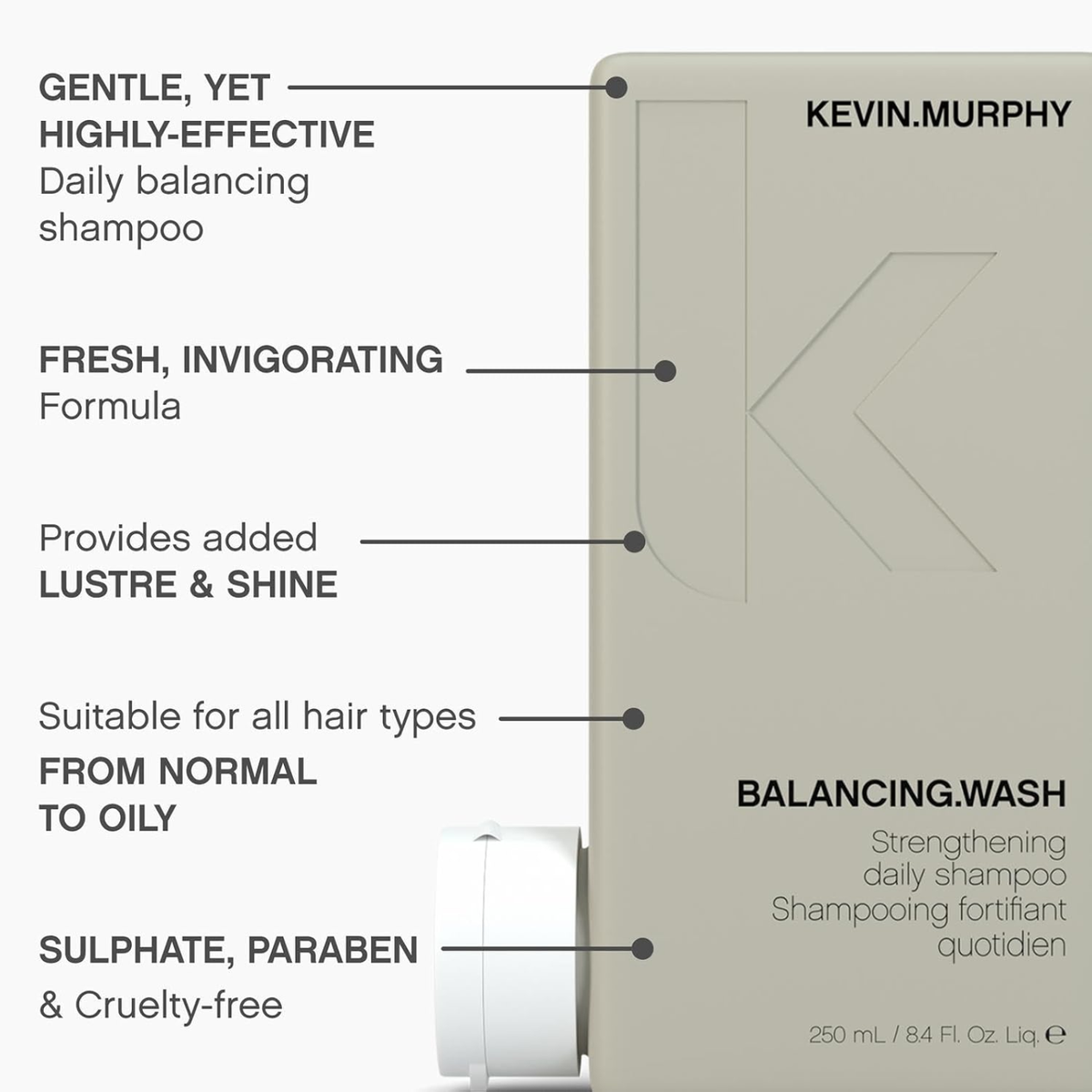 KEVIN.MURPHY BALANCING.WASH (Strengthening daily shampoo)