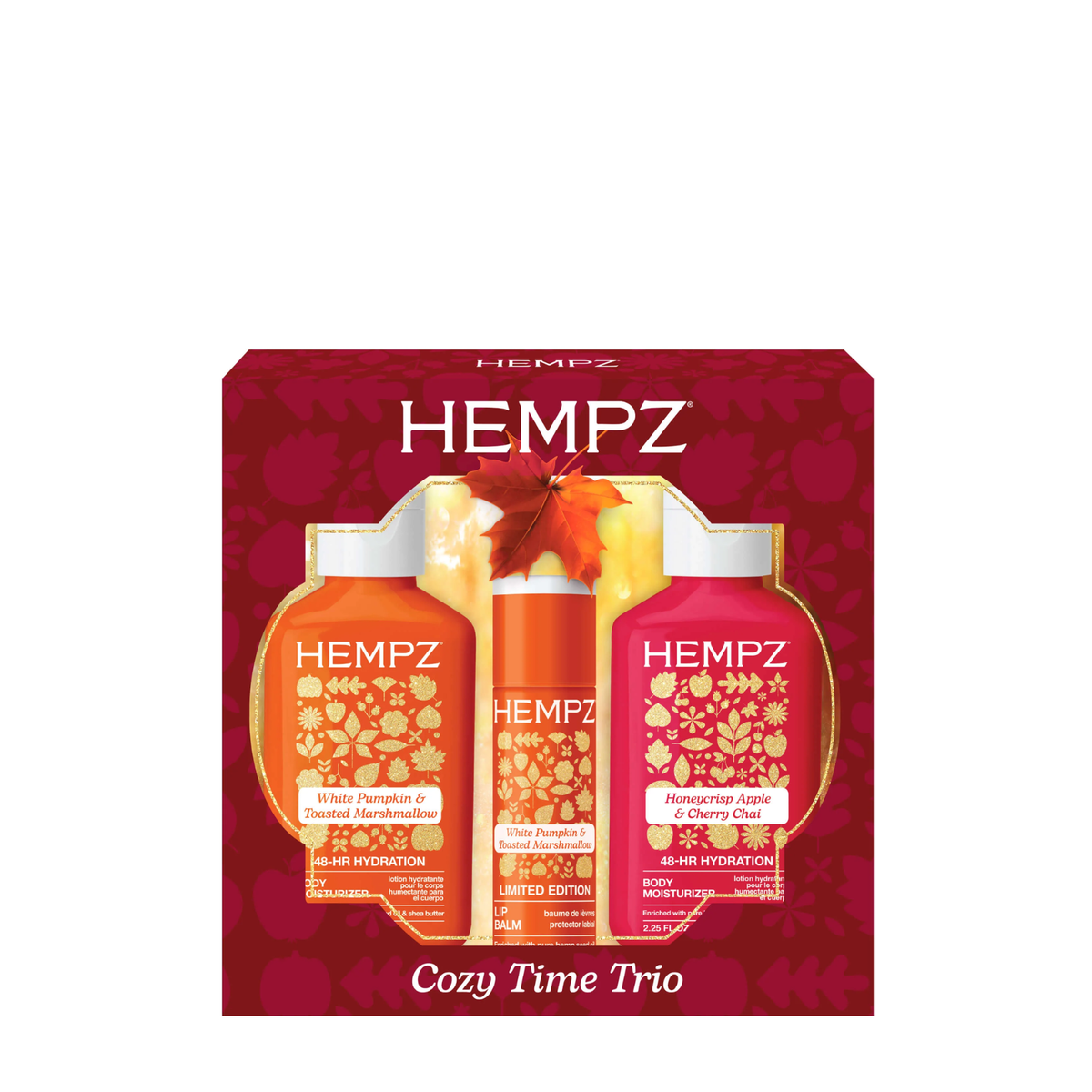 Hempz Cozy Time Trio (3in1 fall body lotion & lip balm set)