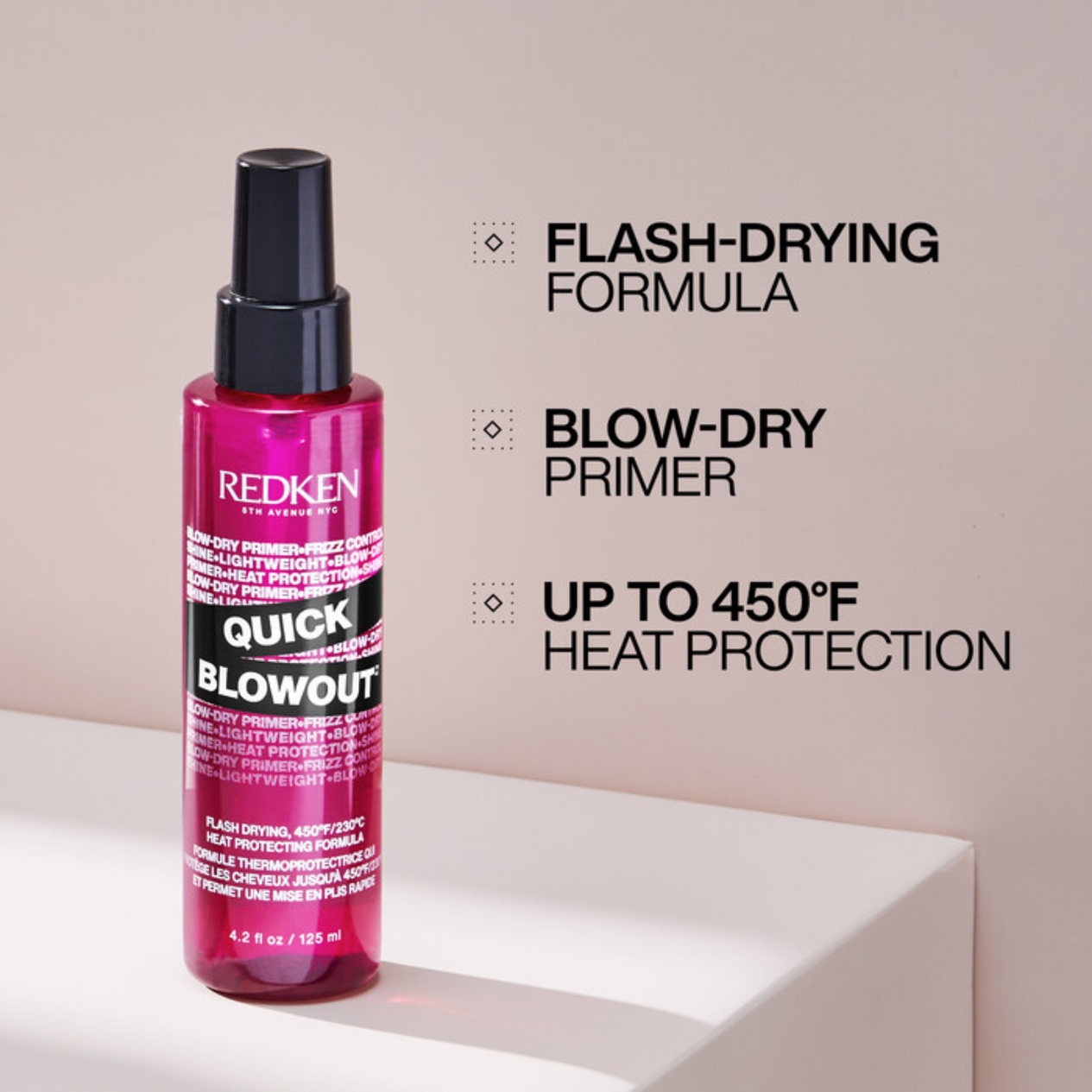 Redken Quick Blowout Heat Protecting Blowdry Spray (Heat-protecting spray)