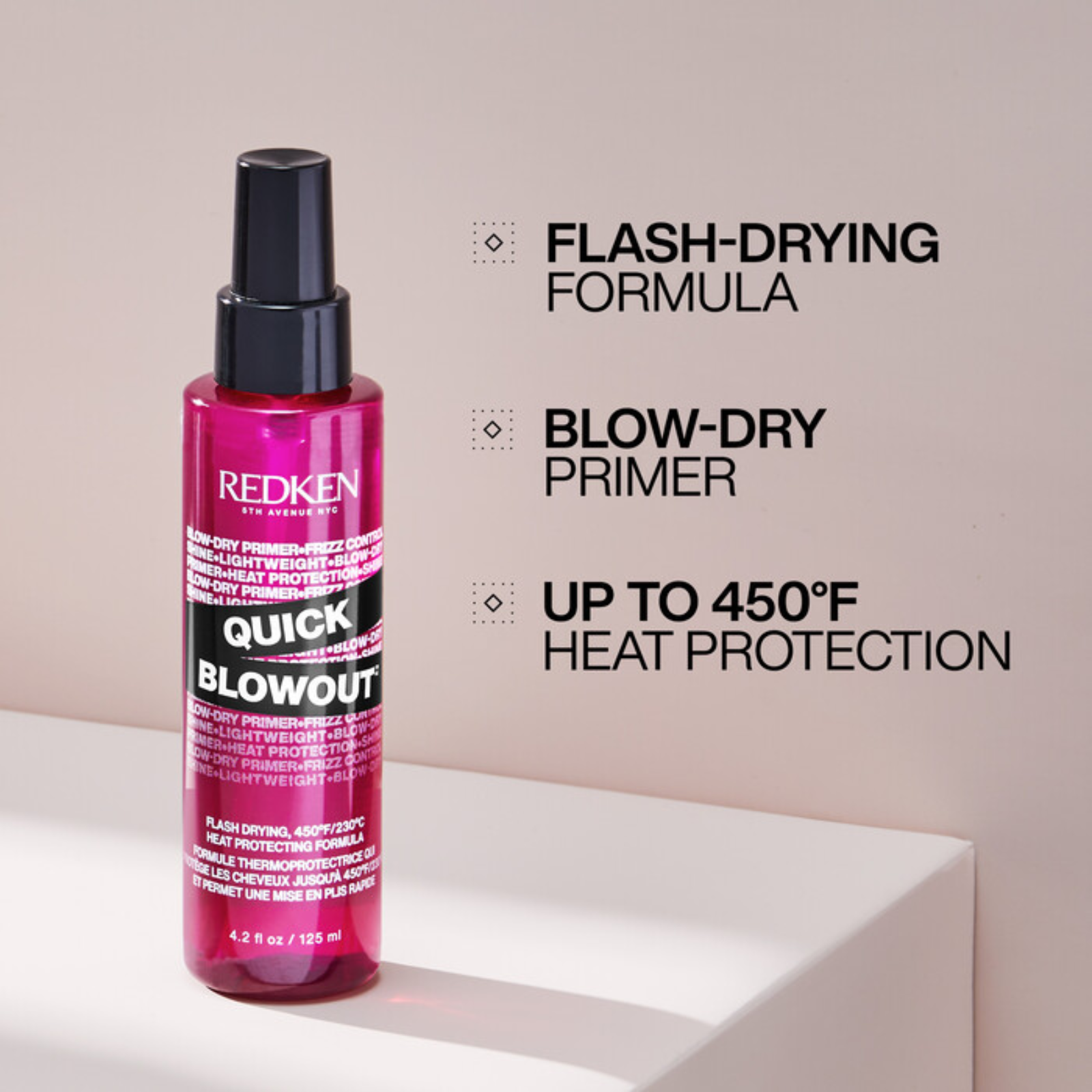 Redken Quick Blowout Heat Protecting Spray - Thumbnail 4