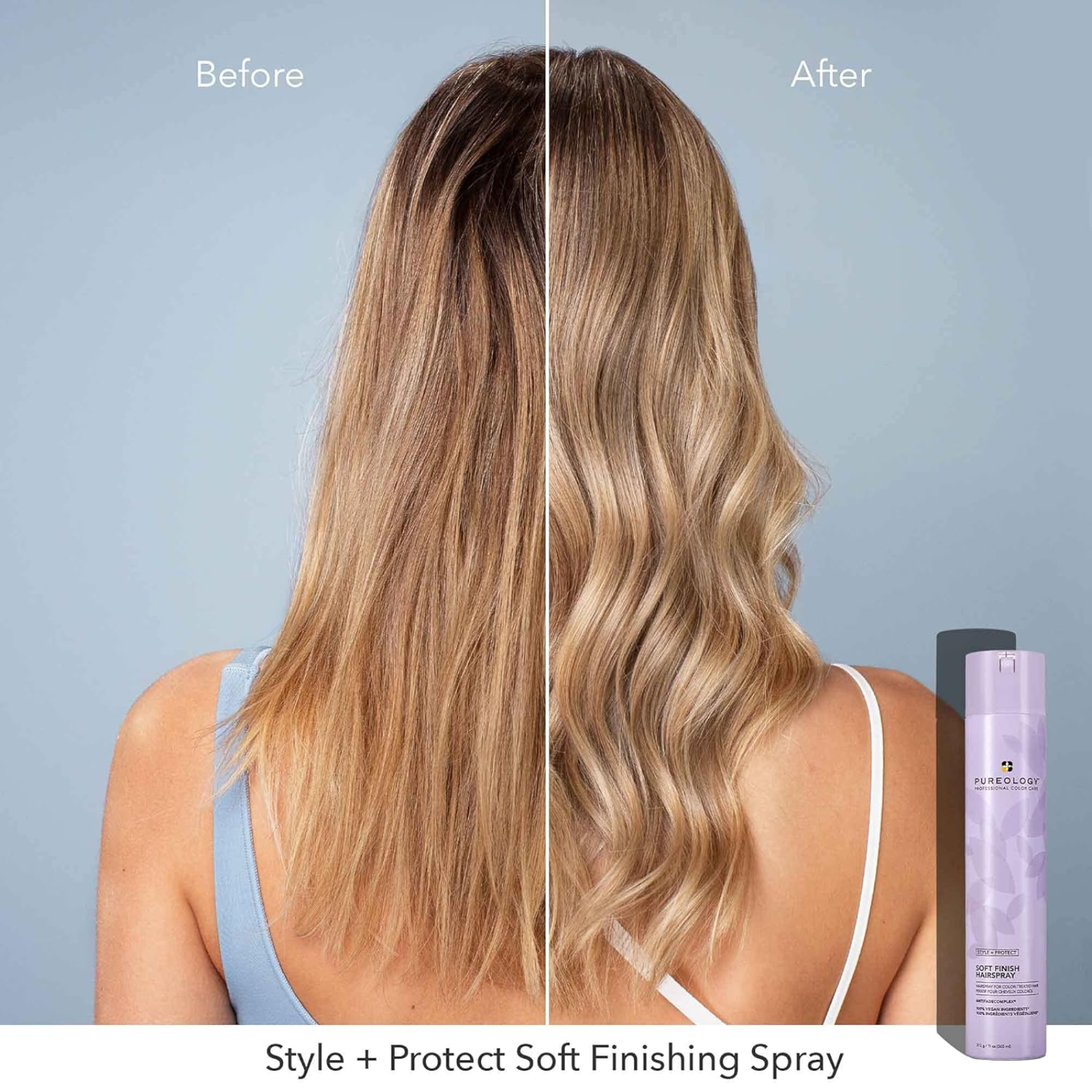 Pureology Style + Protect Soft Finish Hairspray (Flexible hold hairspray)