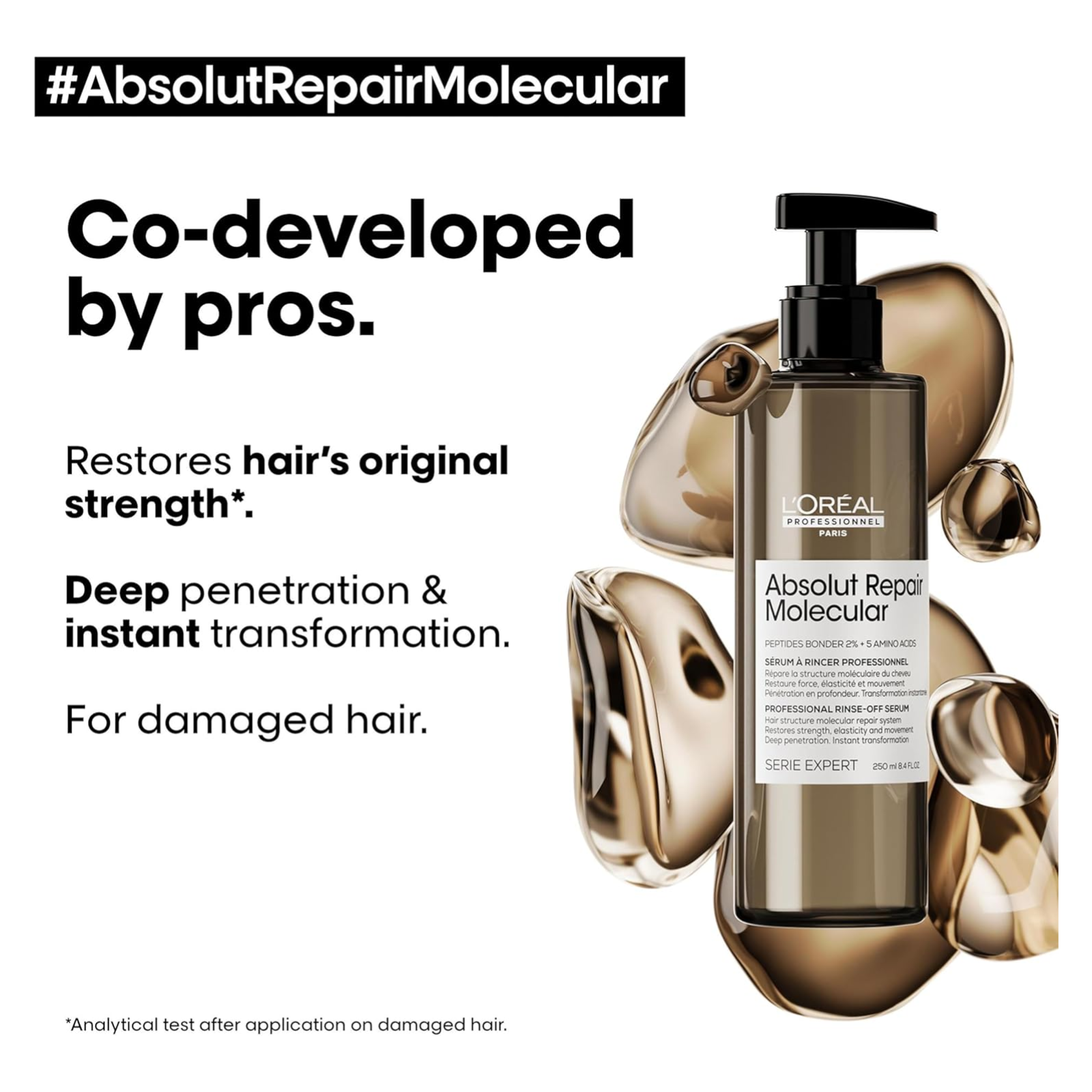 L'Oréal Professionnel Absolut Repair Molecular Repair Rinse Off Serum (Serum liquid conditioner for damaged hair)