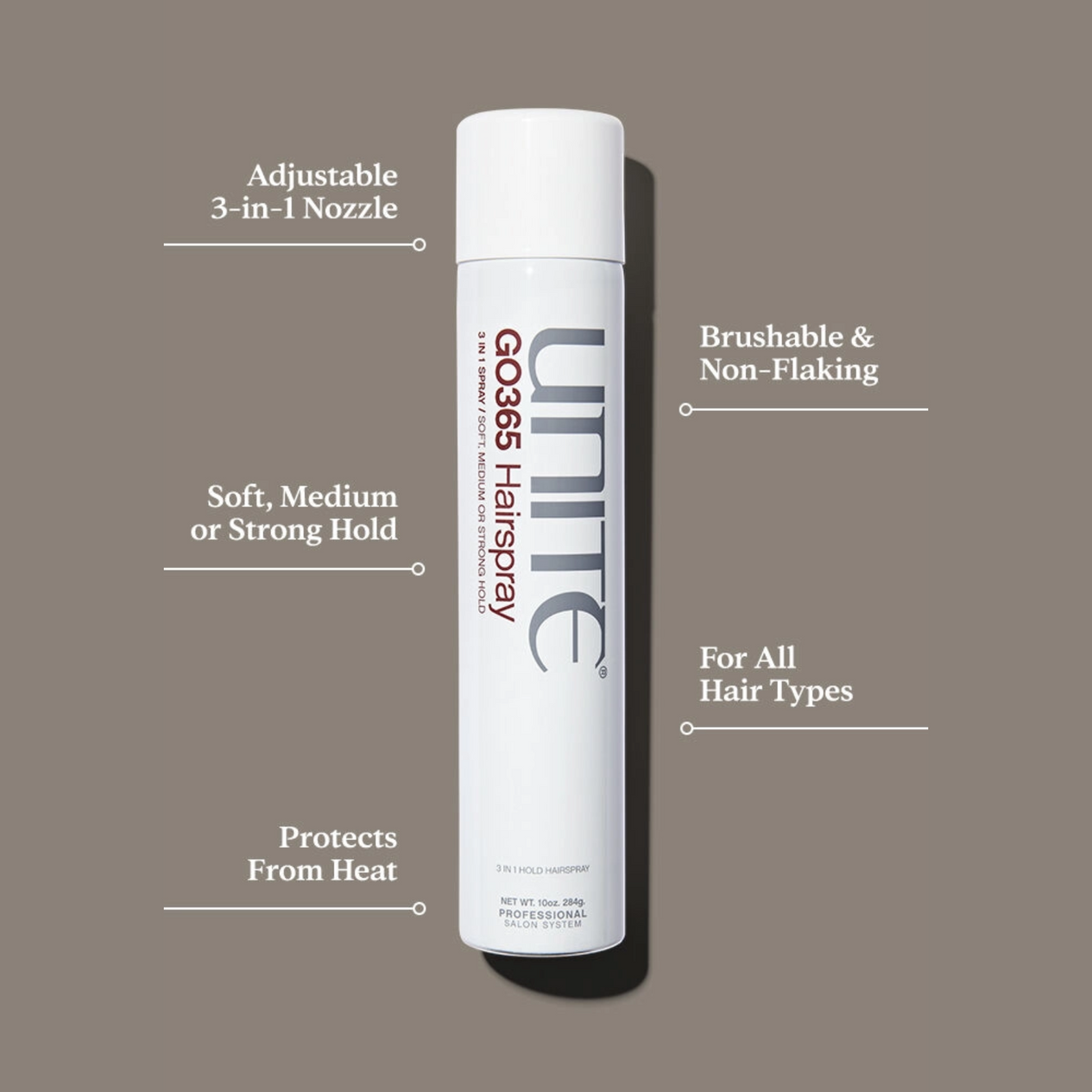 UNITE HAIR GO365 Hairspray (3-in-1 hairspray)