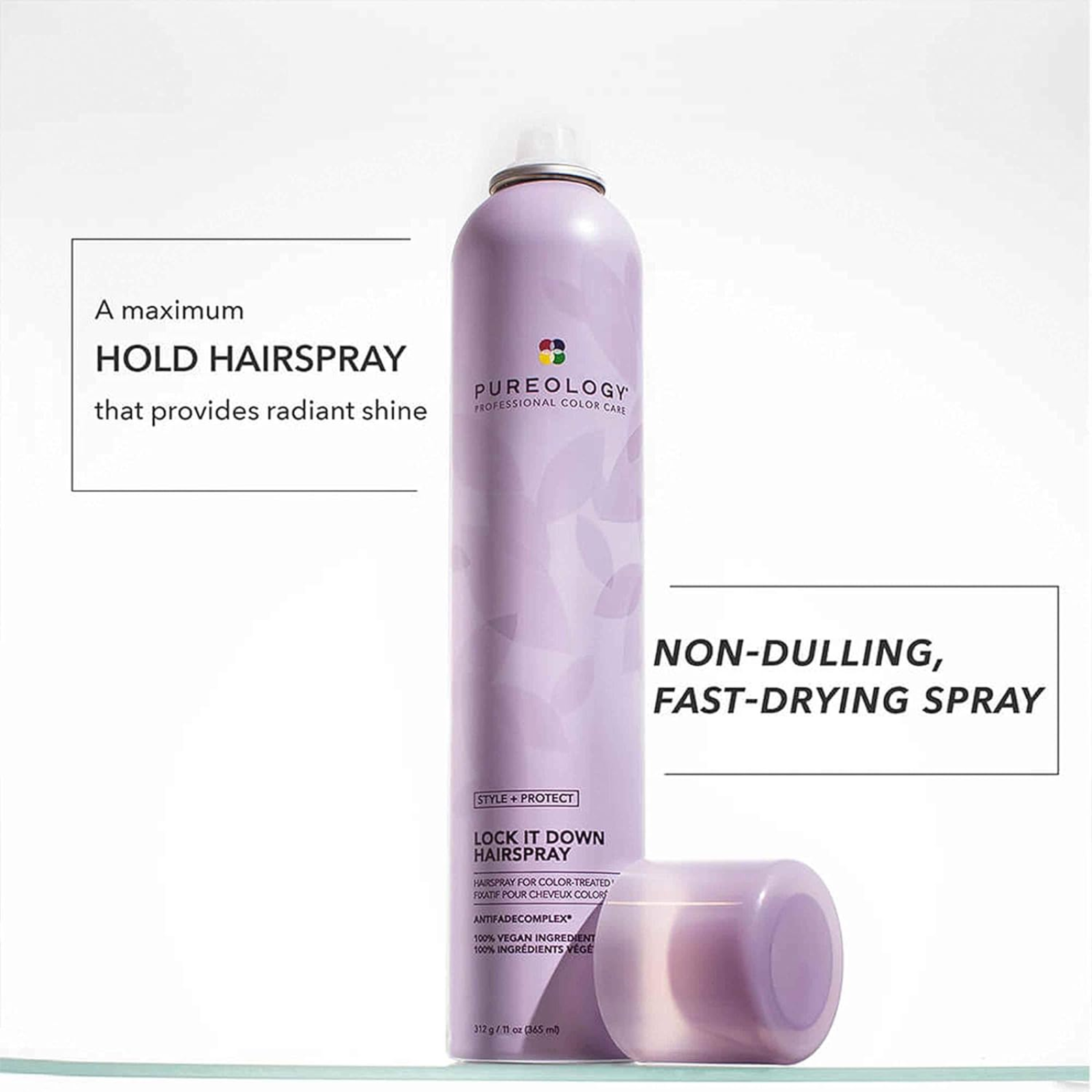 Pureology Style + Protect Lock It Down Hairspray (Long-lasting hold hairspray)