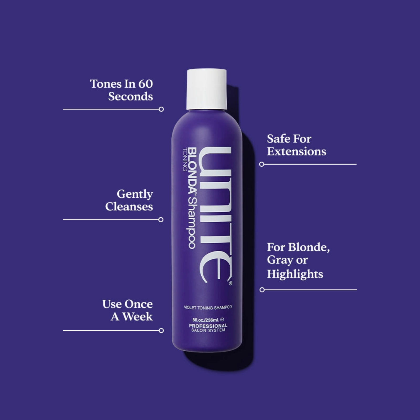 UNITE HAIR BLONDA Toning Shampoo (Toning shampoo)