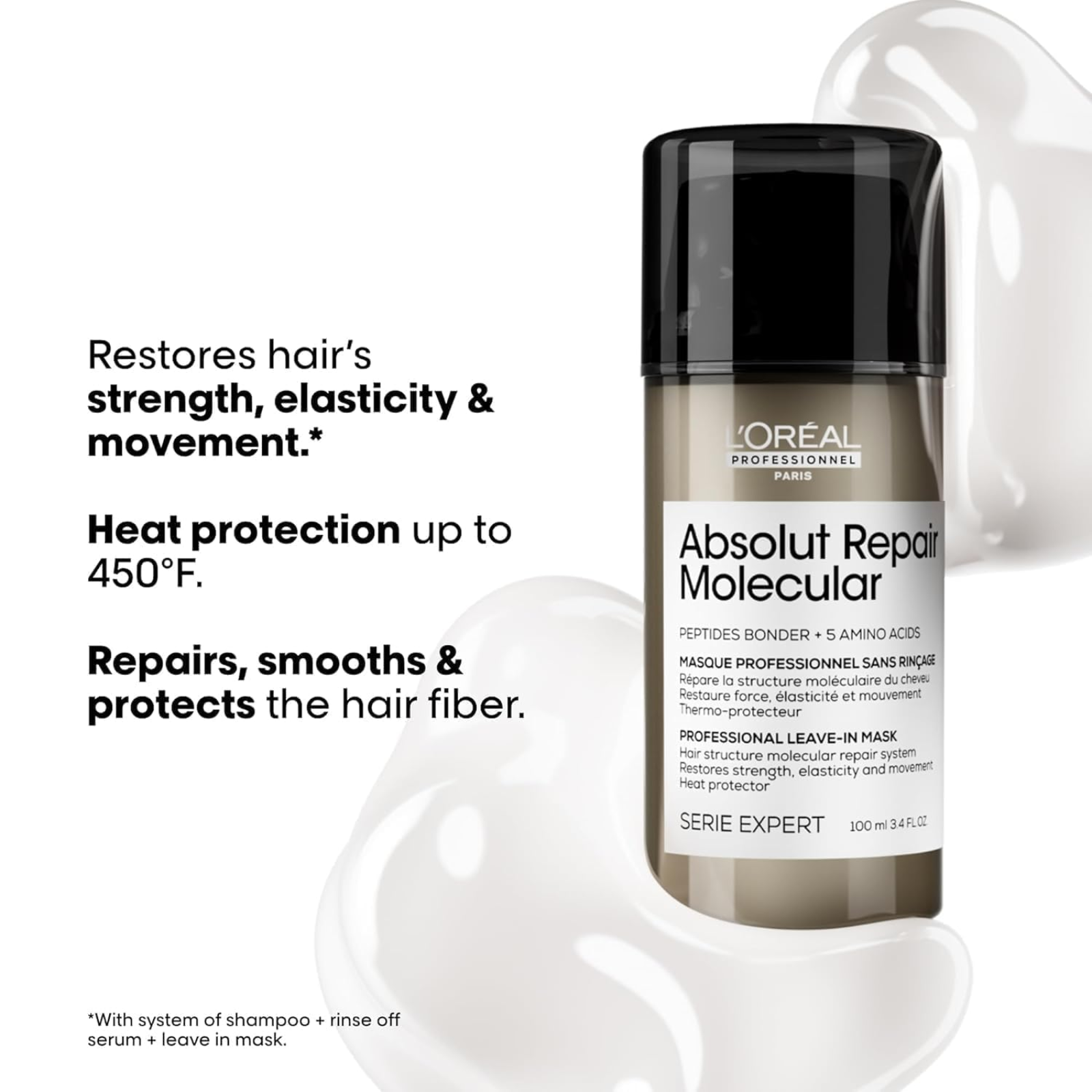 L'Oréal Professionnel Absolut Repair Molecular Repair Leave-In Mask (Leave-in mask for damaged hair)