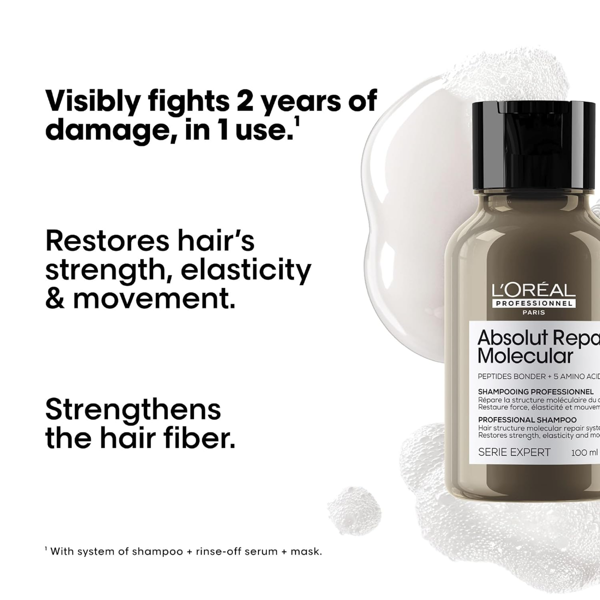 L’Oréal Professionnel Serie Expert Mini Absolut Repair Molecular Shampoo (Nourishing and strengthening shampoo)