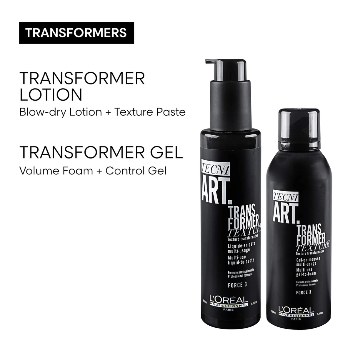 L'Oréal Professionnel Transformer Gel (Gel to a mousse styling product)