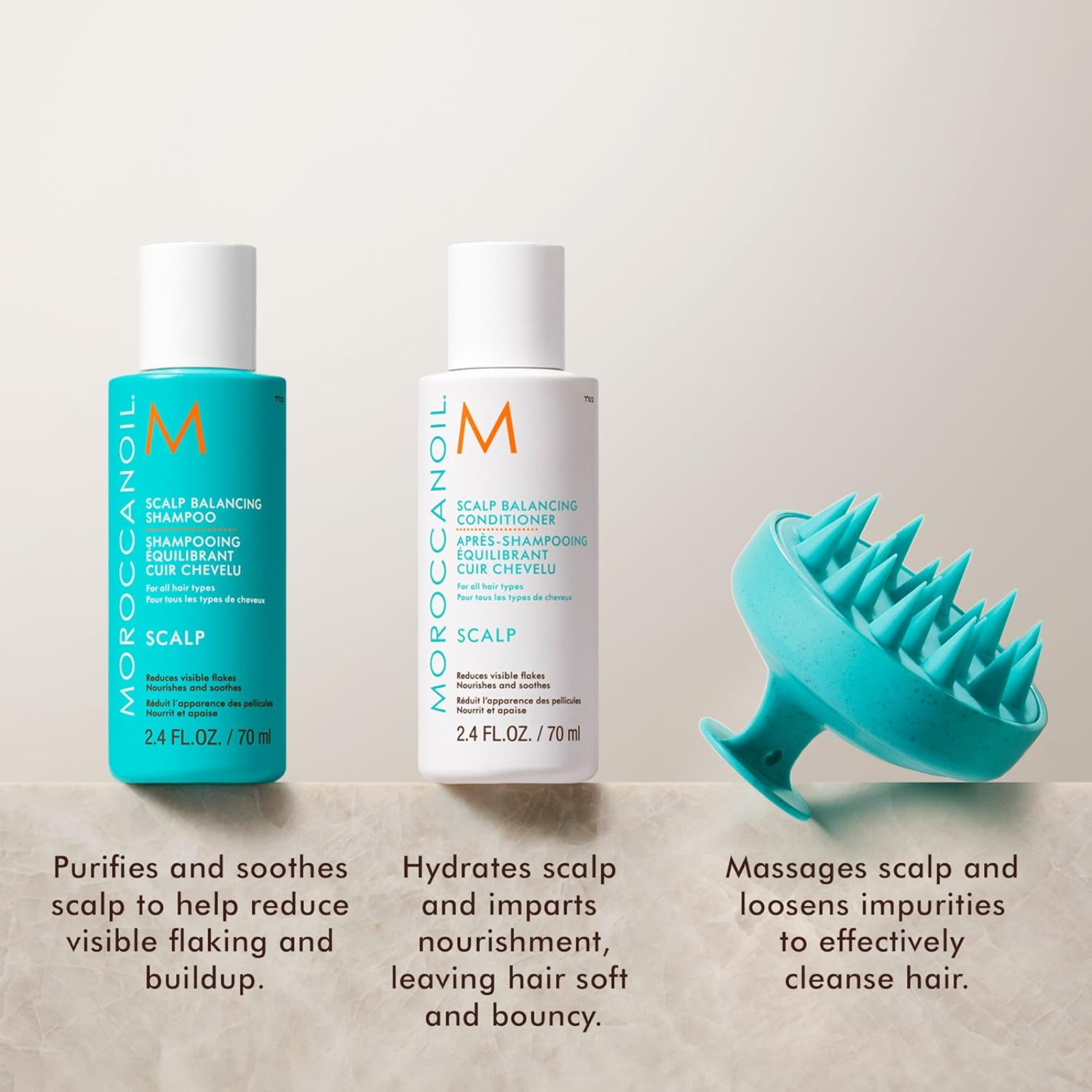 MoroccanOil Scalp Discovery Set (Scalp exfoliating hair set)