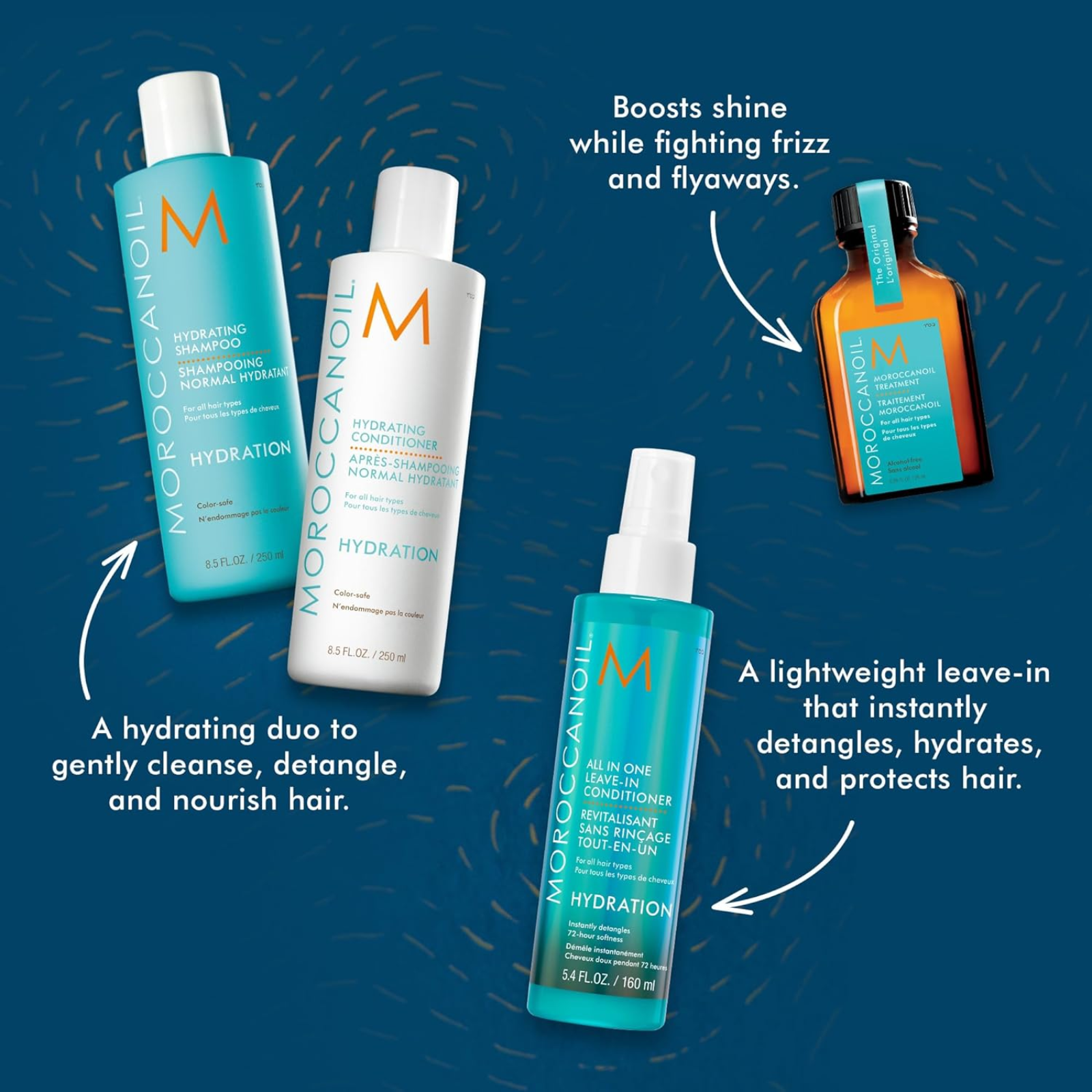 MoroccanOil Hydrating Holiday Gift Set (4in1 set for dry hair)