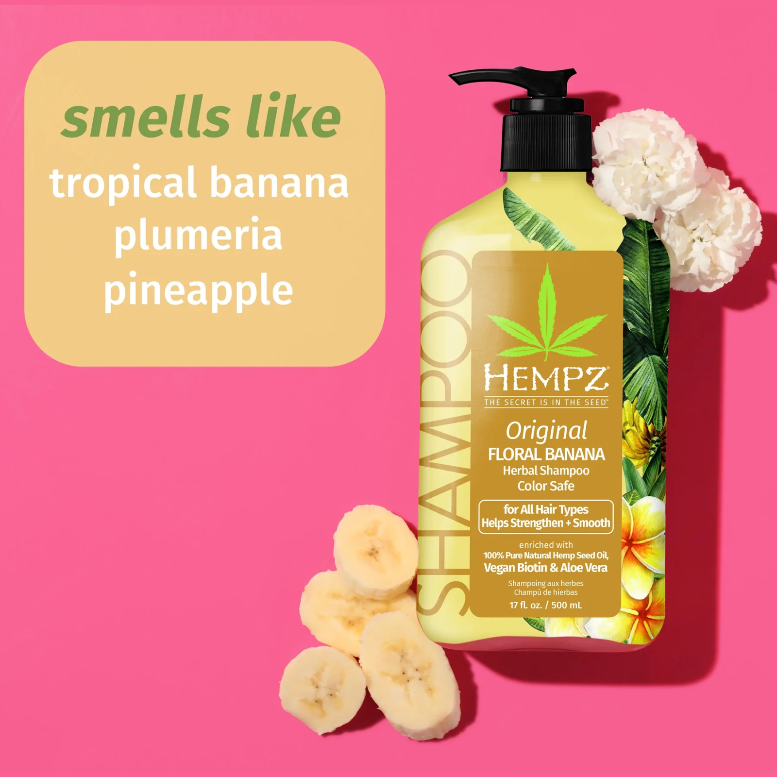 Hempz Original Floral Banana Herbal Shampoo (Hydrating shampoo)