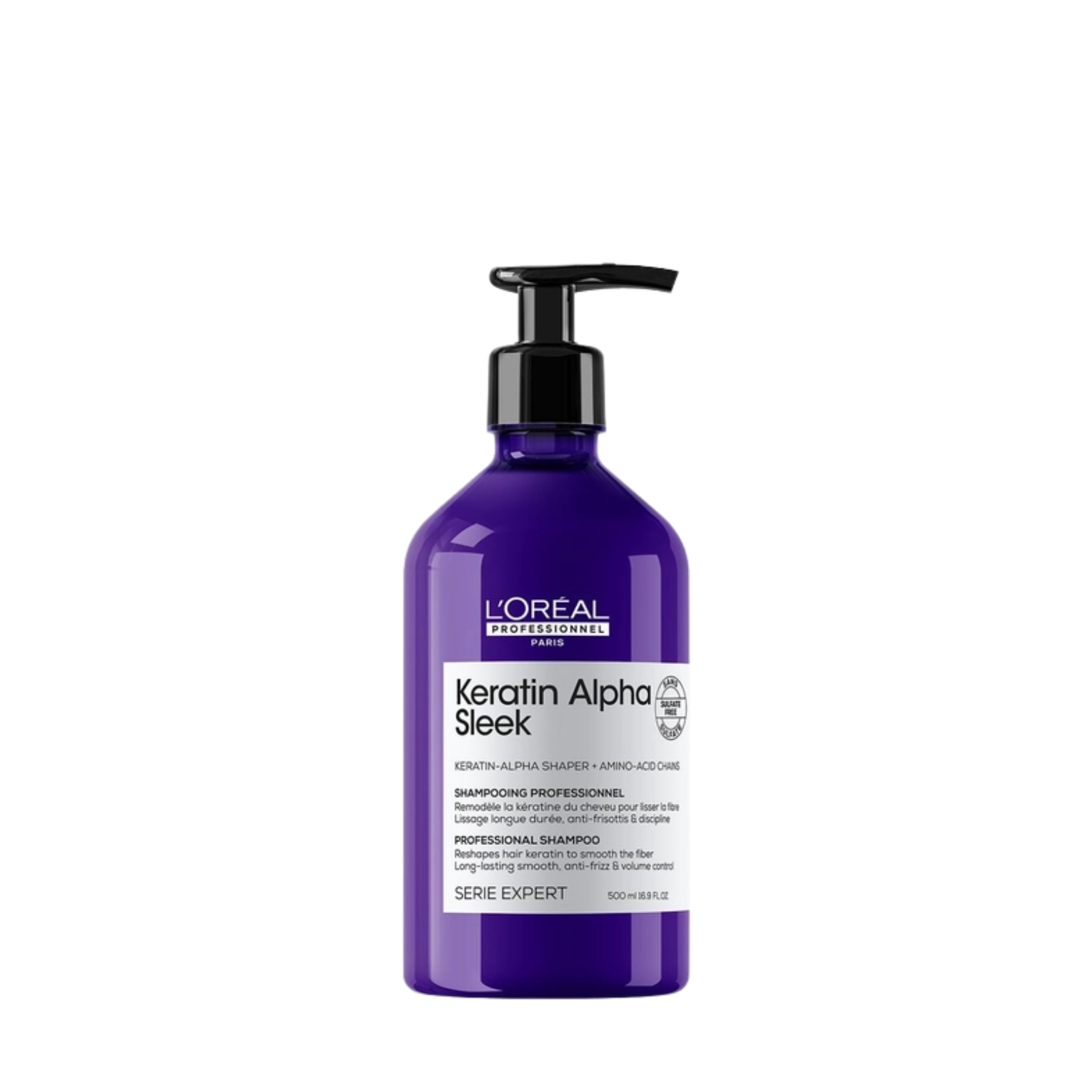 L'Oréal Professionnel Serie Expert Keratin Alpha Sleek Anti-Frizz Shampoo (Anti-humidity smoothing shampoo)