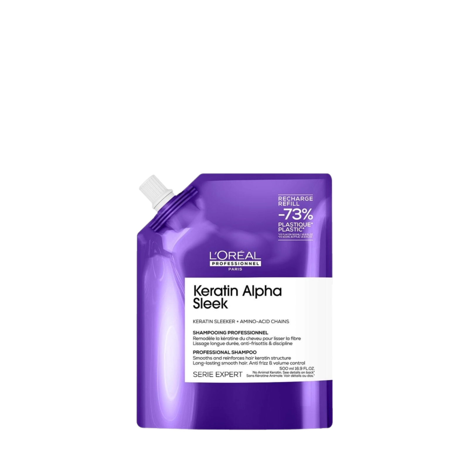 L'Oréal Professionnel Serie Expert Keratin Alpha Sleek Anti-Frizz Shampoo (Anti-humidity smoothing shampoo)