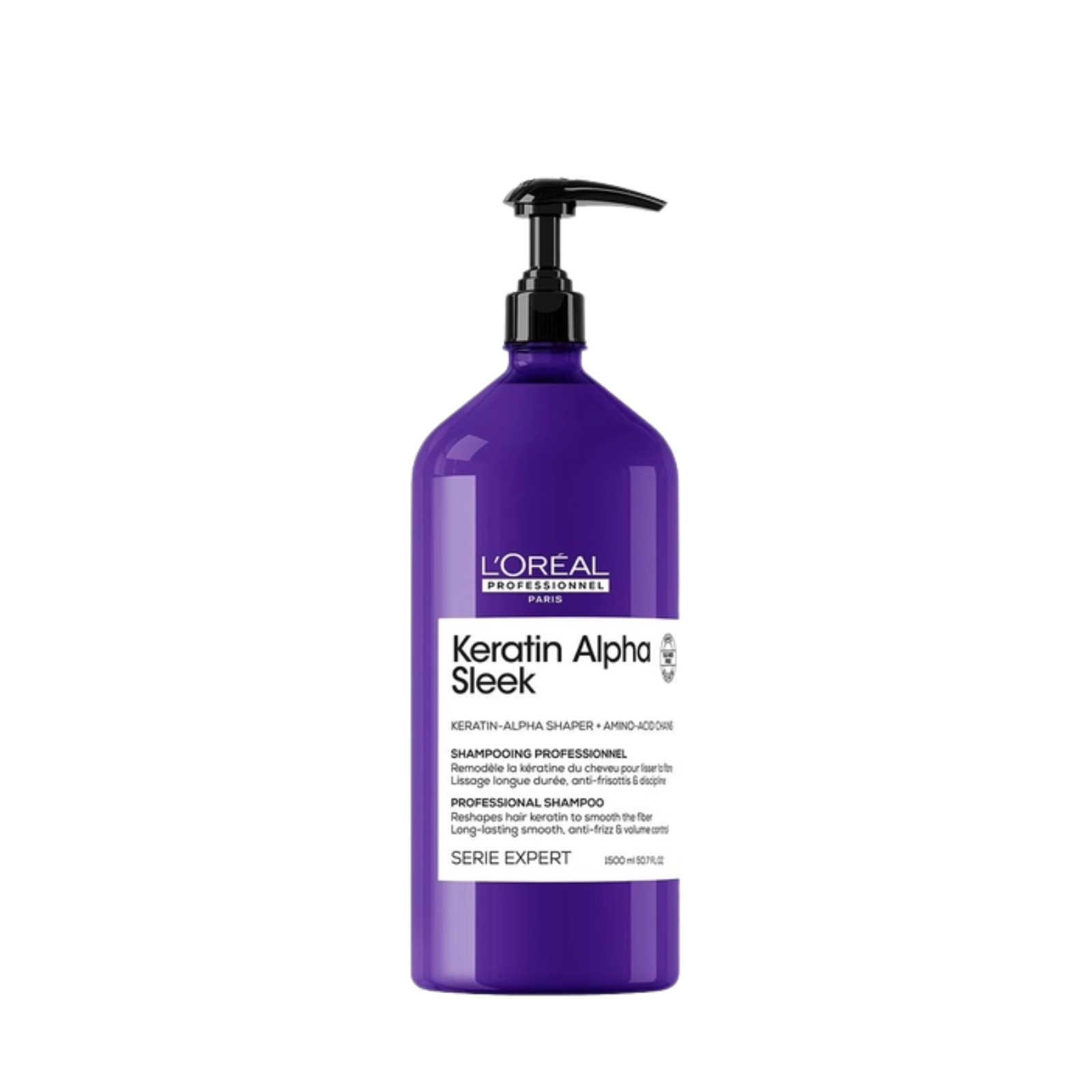 L'Oréal Professionnel Serie Expert Keratin Alpha Sleek Anti-Frizz Shampoo (Anti-humidity smoothing shampoo)