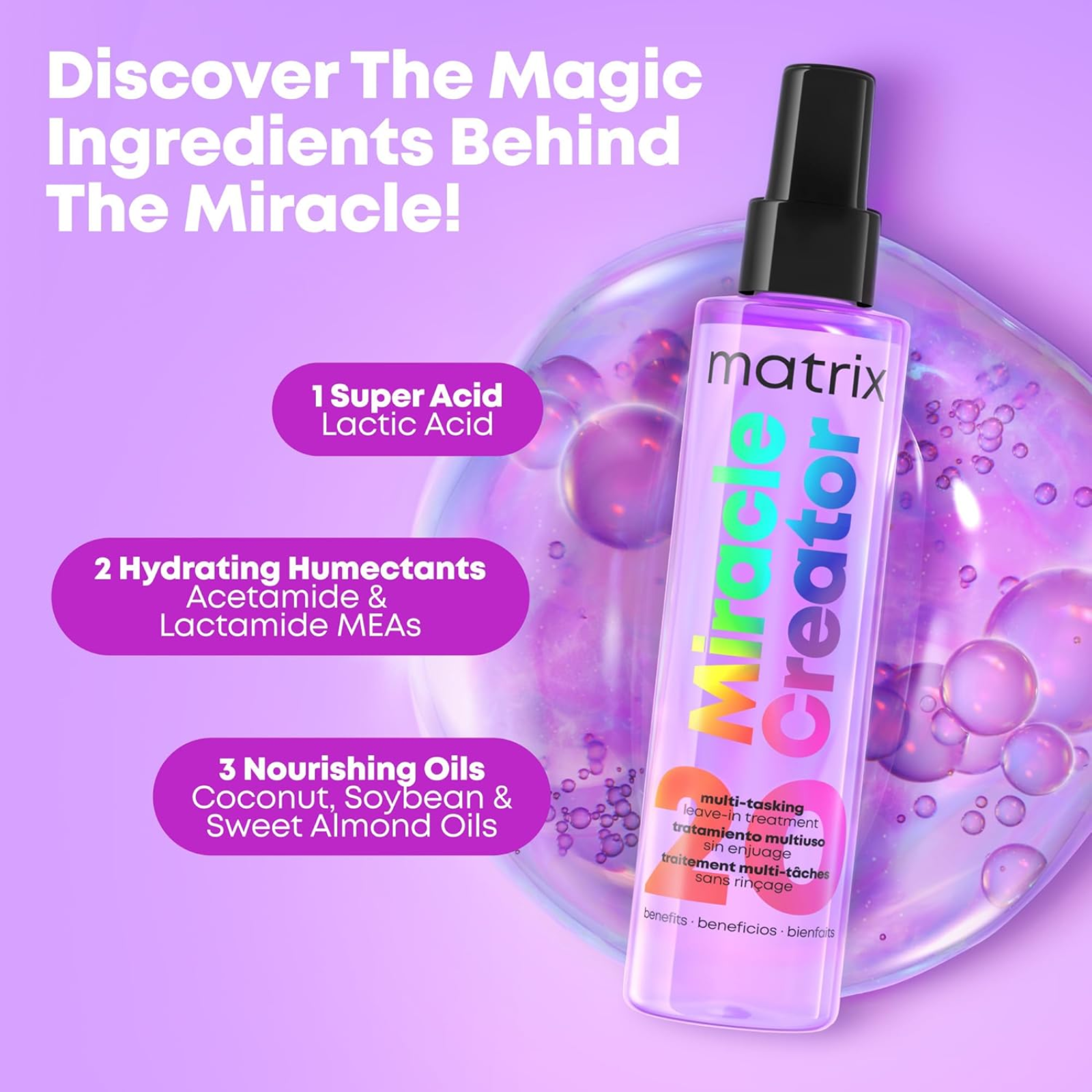 Matrix Miracle Creator Multi-Tasking Treatment Spray (All-in-one leave-in treatment)