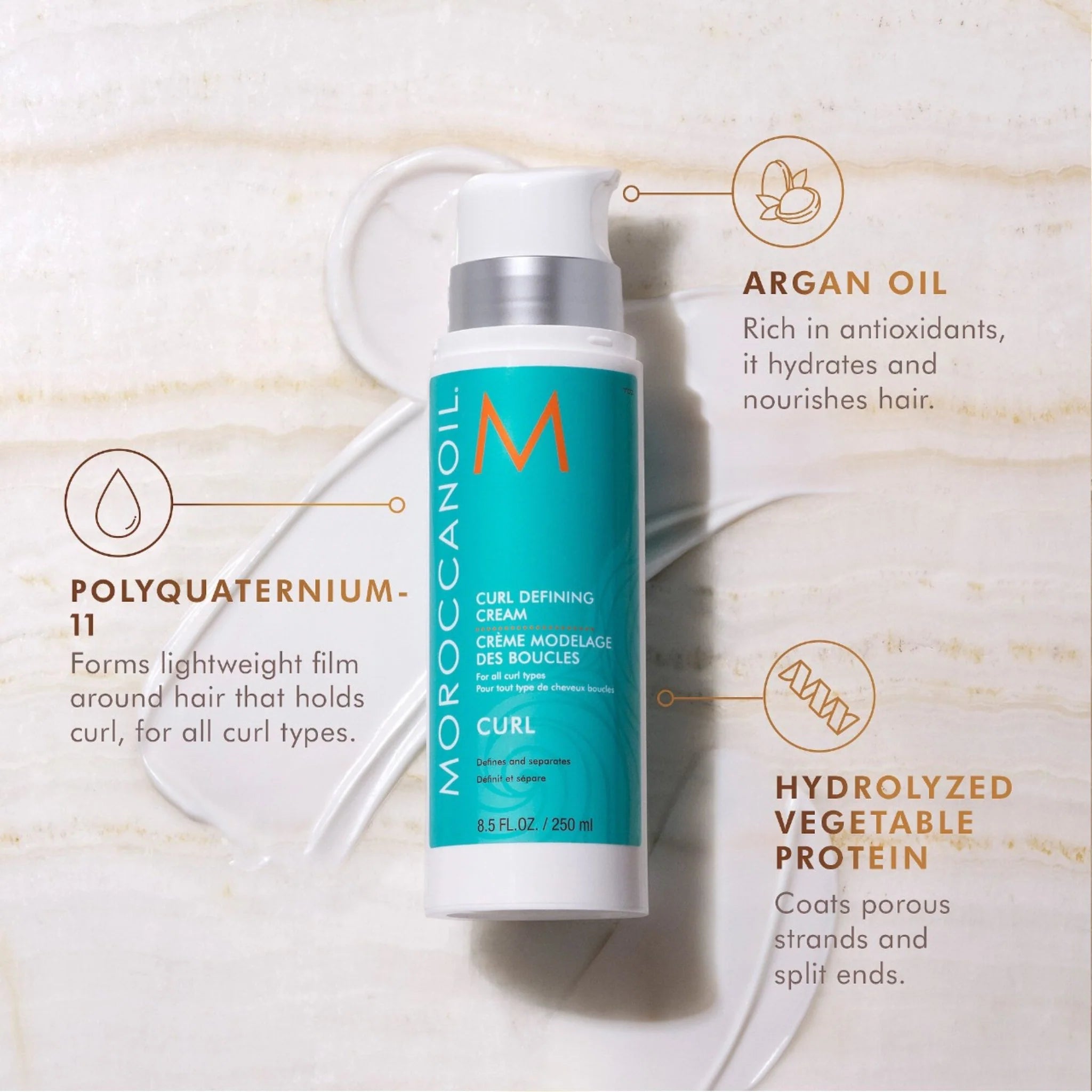 Styling cream by MoroccanOil (MoroccanOil Curl Defining Cream)